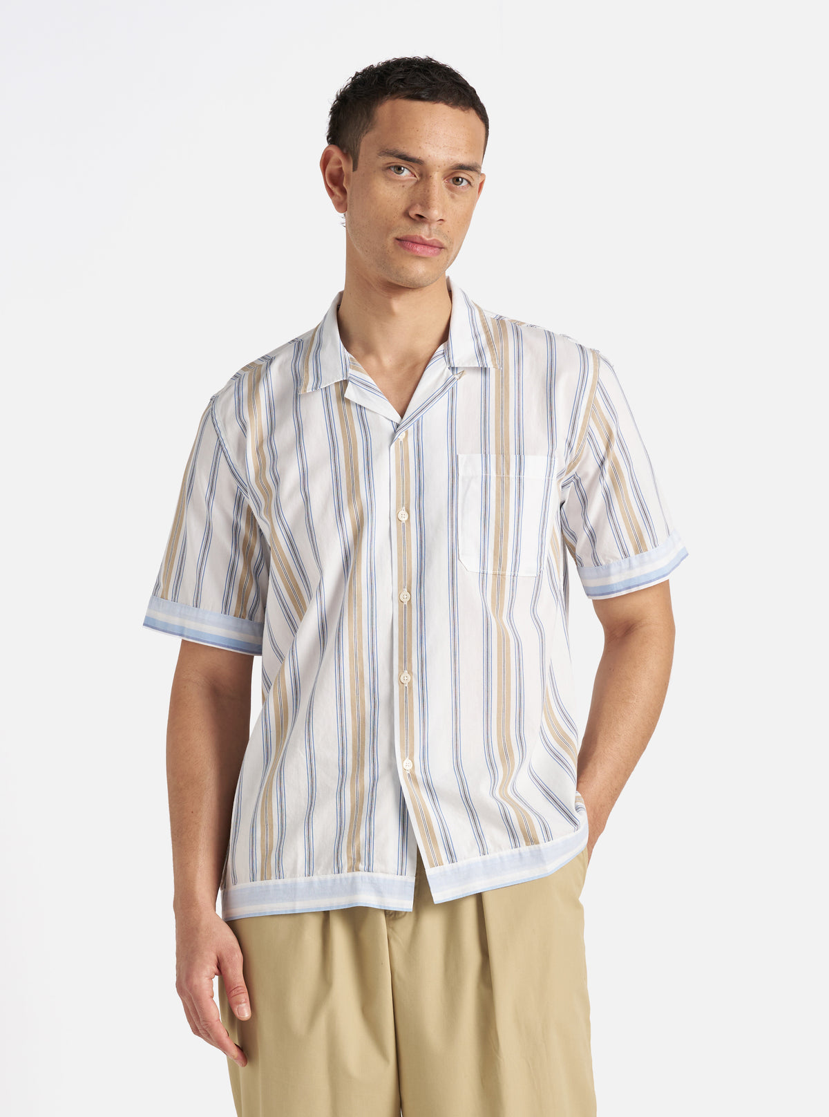 Blue/Sand Pop Stripe Three Dean Road