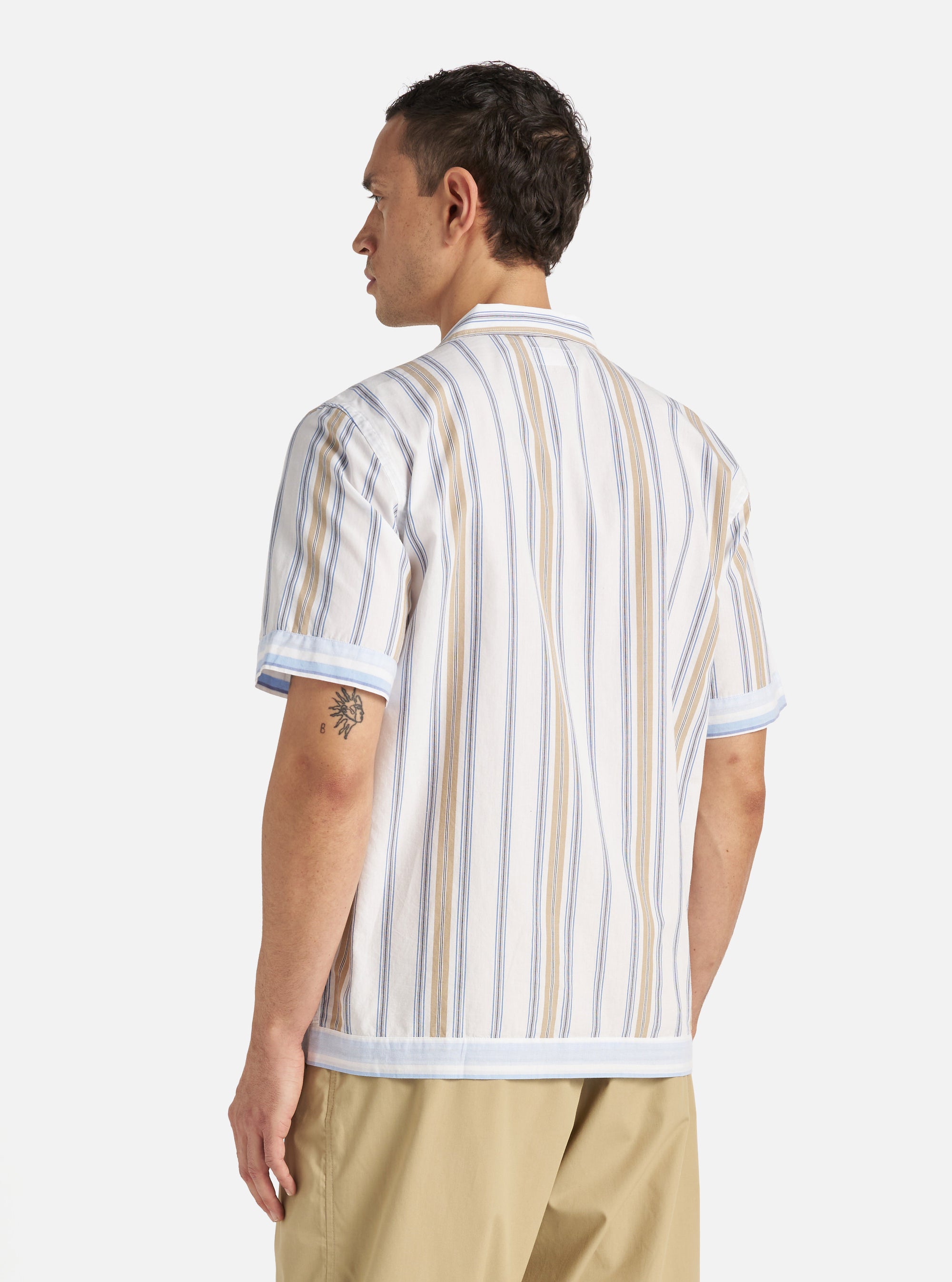 Blue/Sand Pop Stripe Three Dean Road