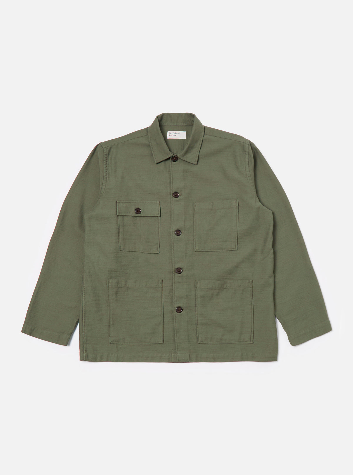 Olive Slub Sateen Dockside Jacket