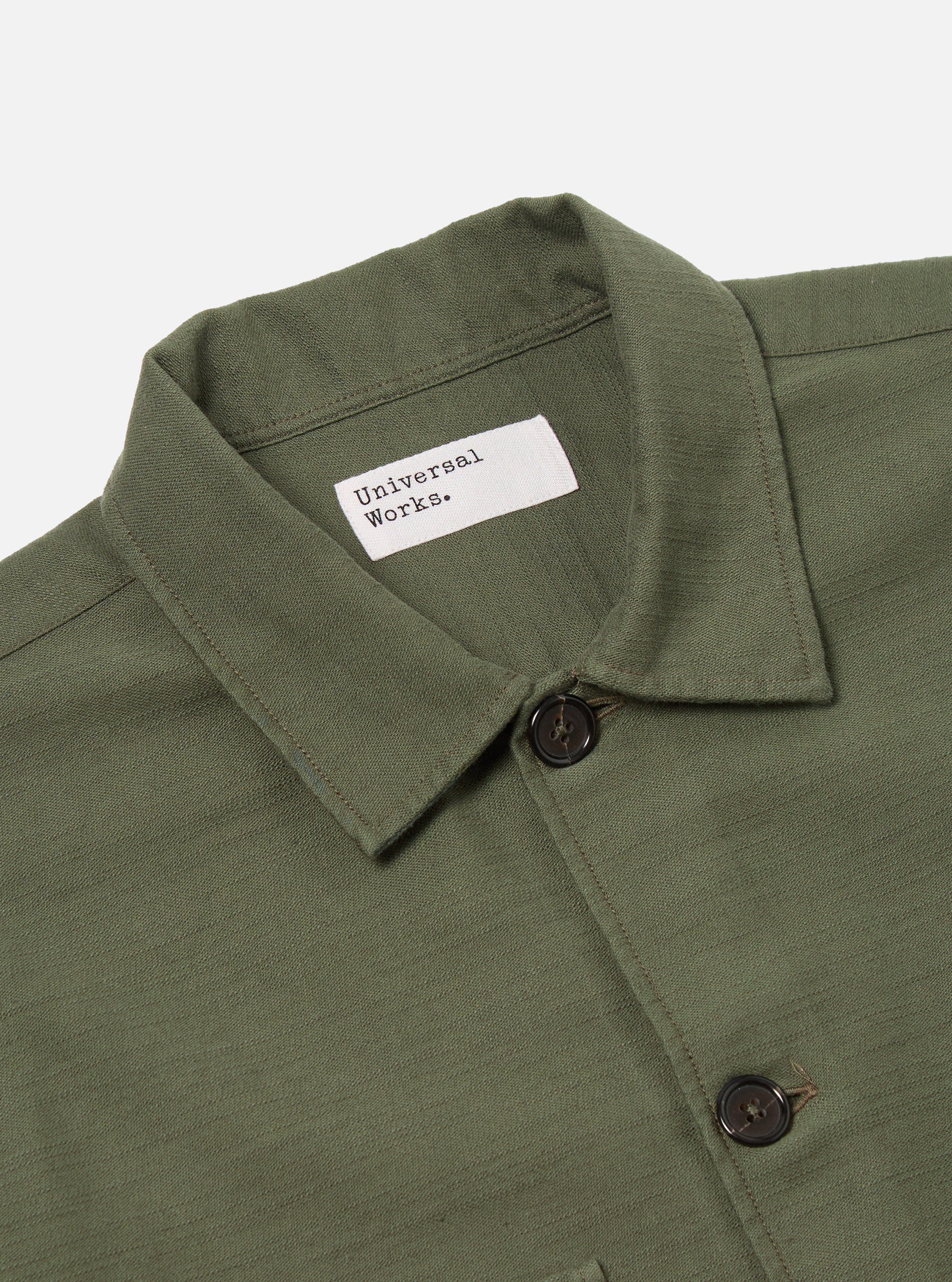 Olive Slub Sateen Dockside Jacket
