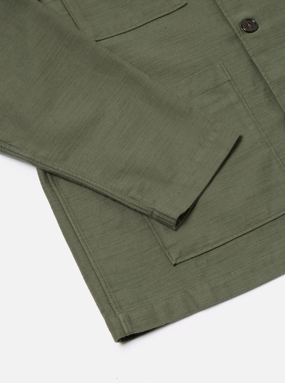 Olive Slub Sateen Dockside Jacket