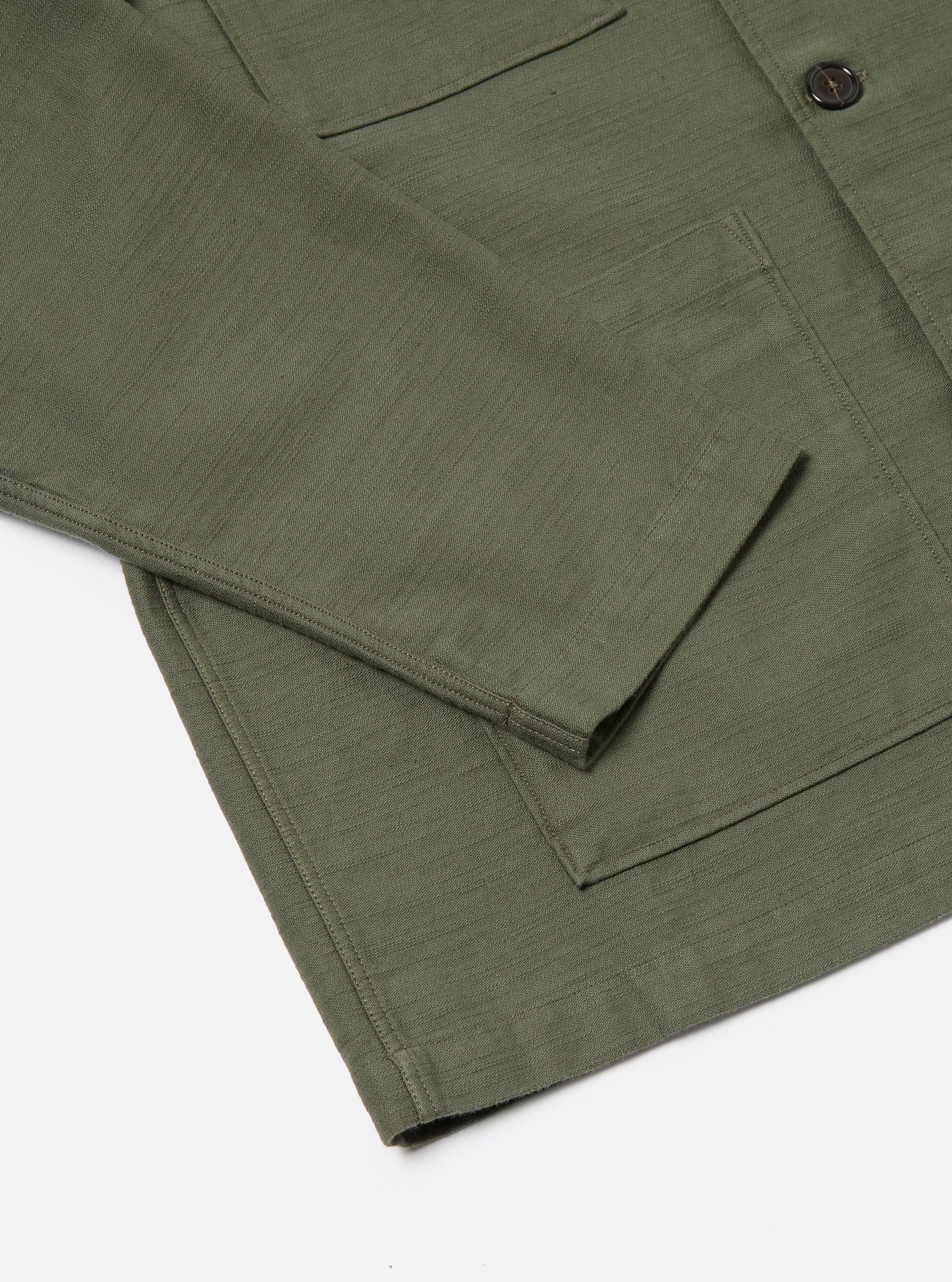 Olive Slub Sateen Dockside Jacket