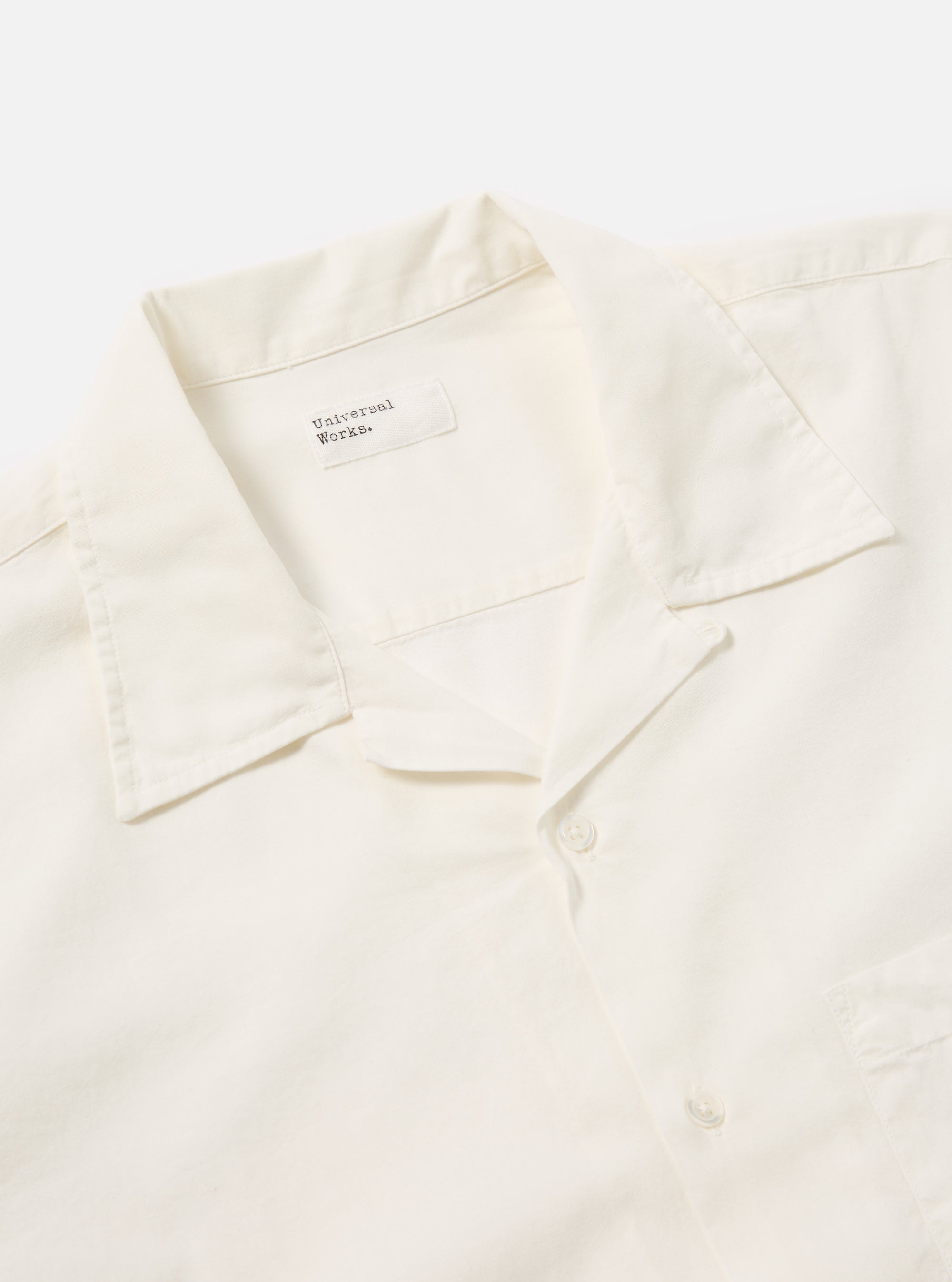Ecru Gardenia Lycot Camp Shirt