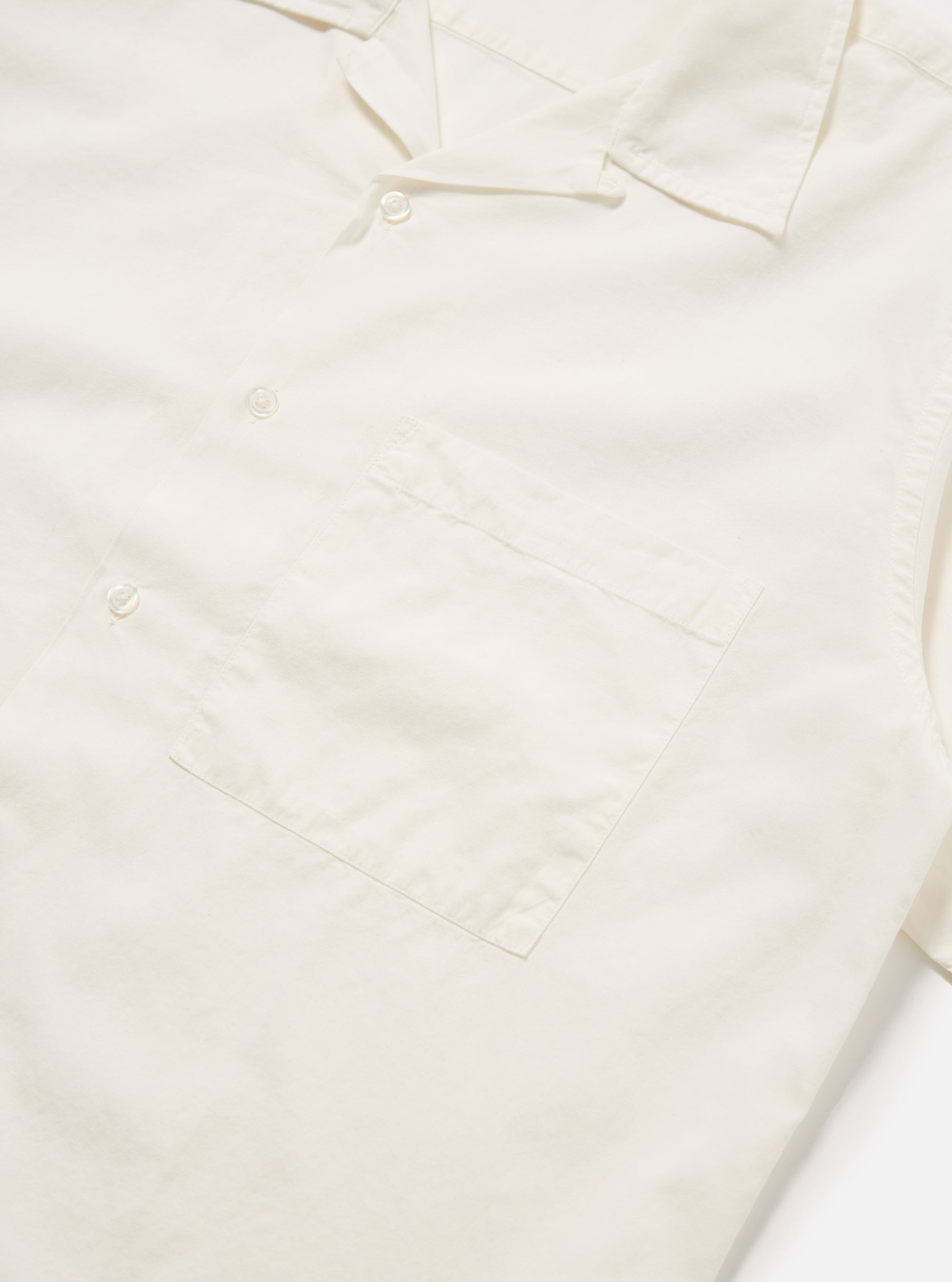 Ecru Gardenia Lycot Camp Shirt