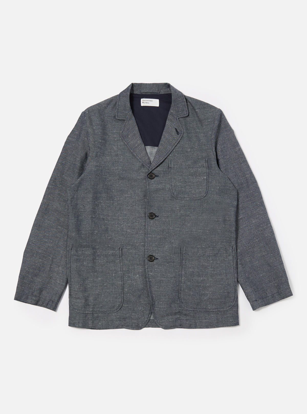 Denim Lord Cotton Linen Three Button Jacket
