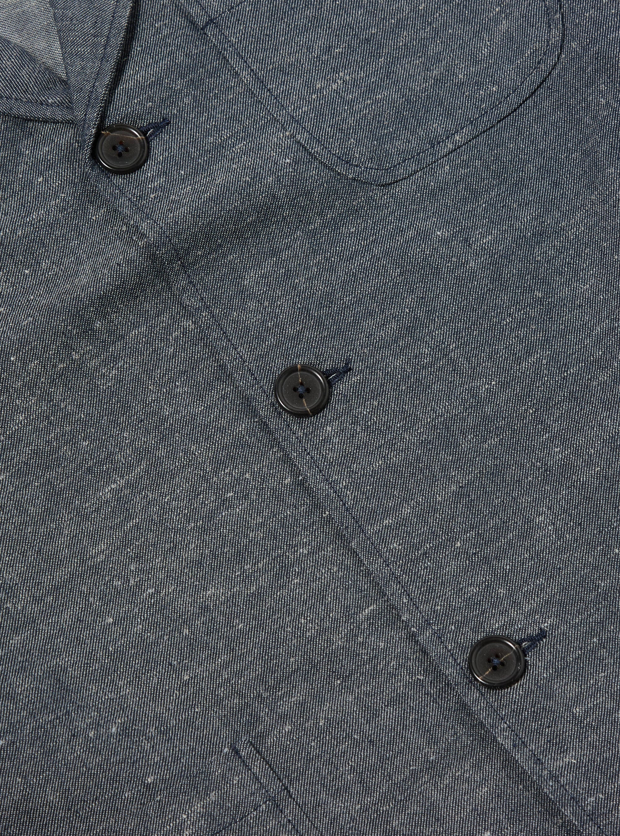 Denim Lord Cotton Linen Three Button Jacket