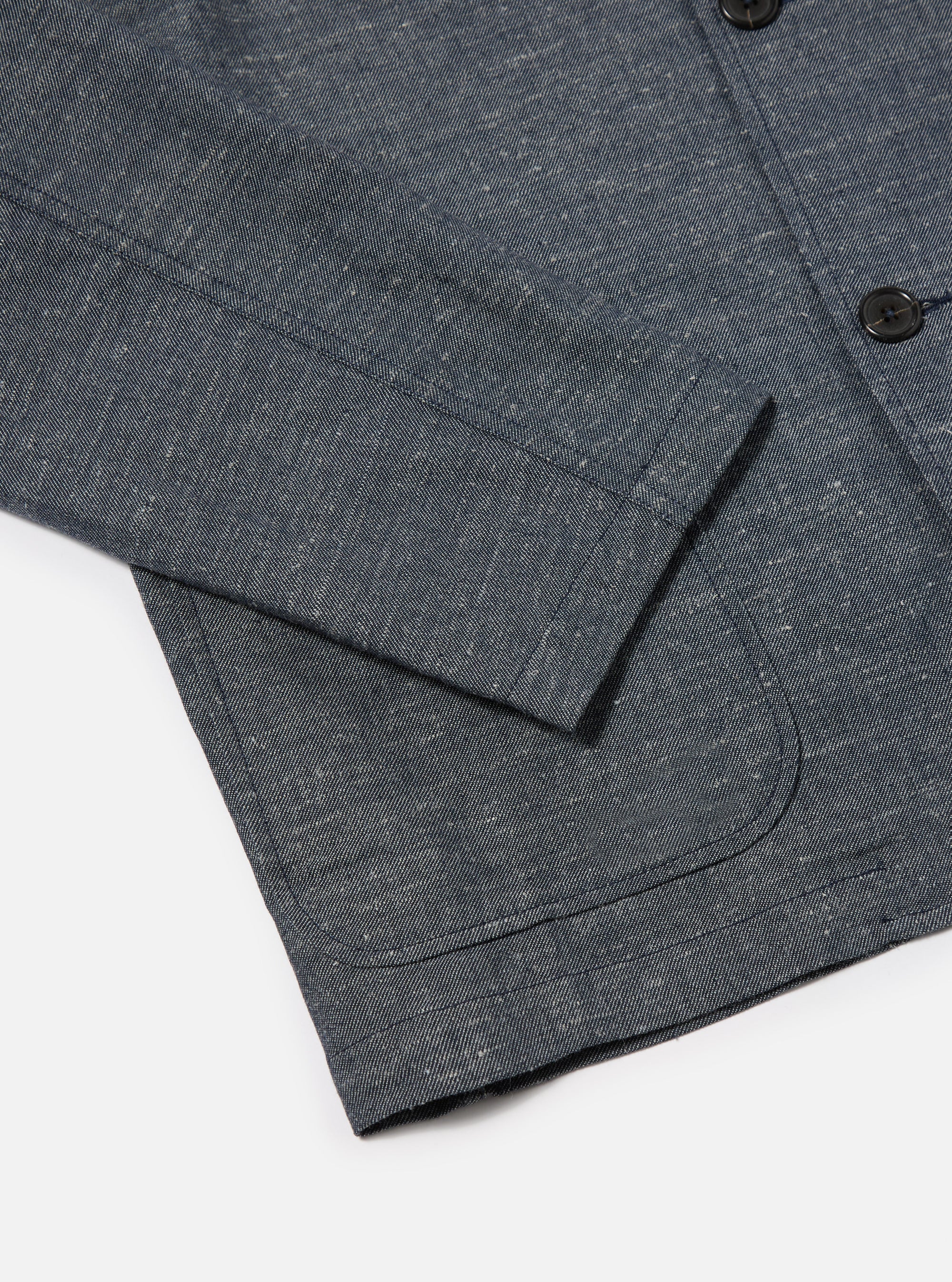 Denim Lord Cotton Linen Three Button Jacket