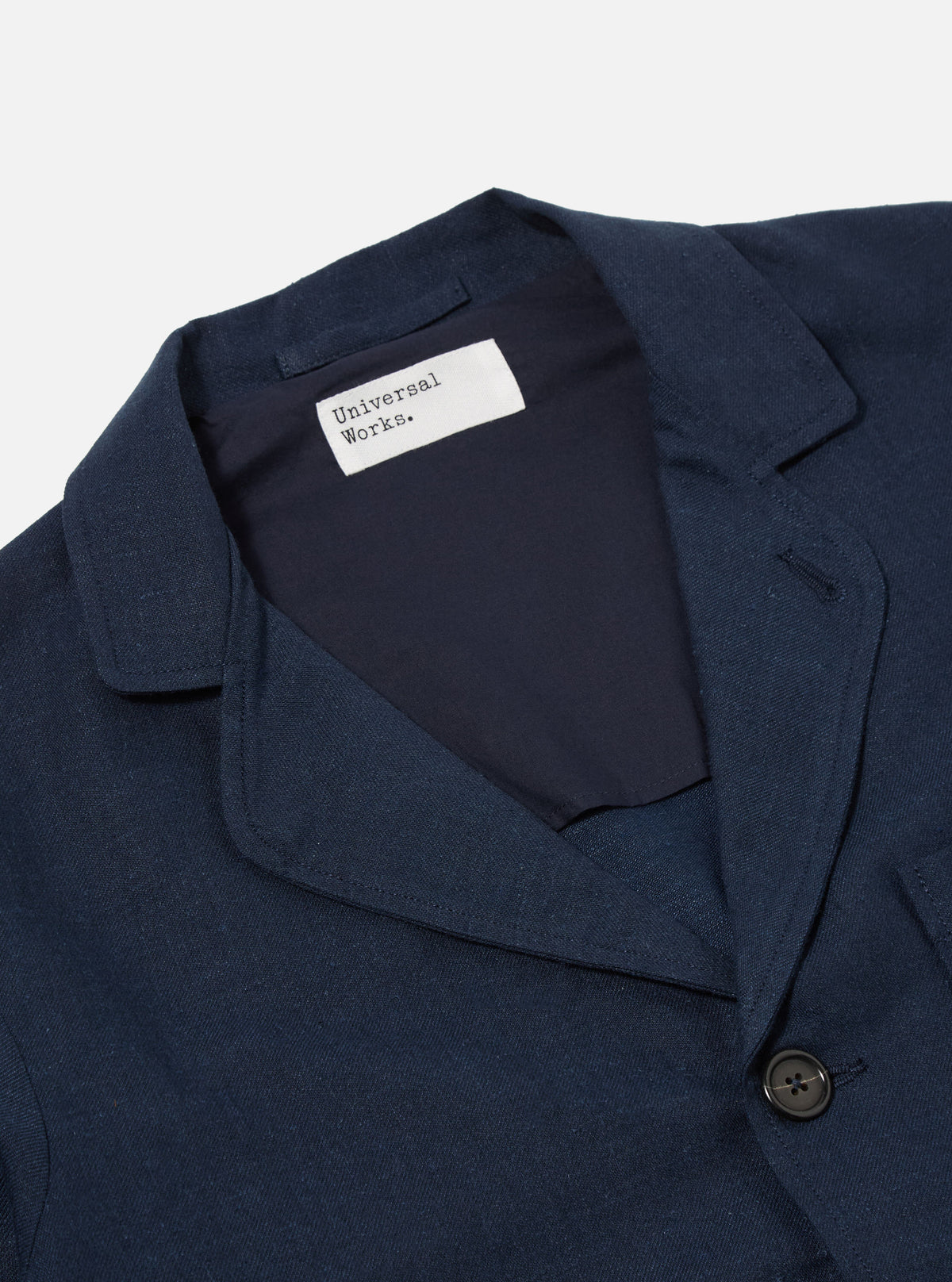 Navy Lord Cotton Linen Three Button Jacket