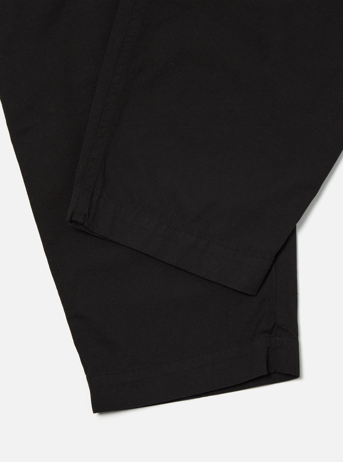 Black Kelly Cotton Pleated Track Pant