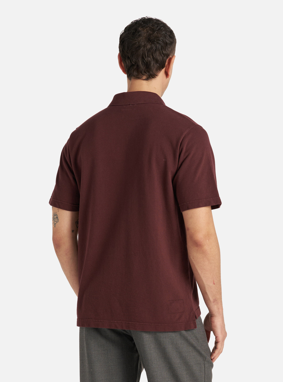 Rich Brown Piquet Vacation Polo
