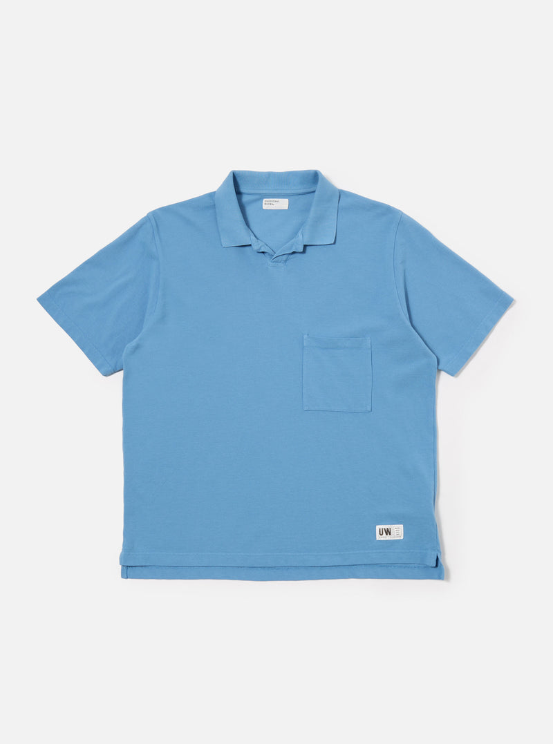 Summer Blue Piquet Vacation Polo