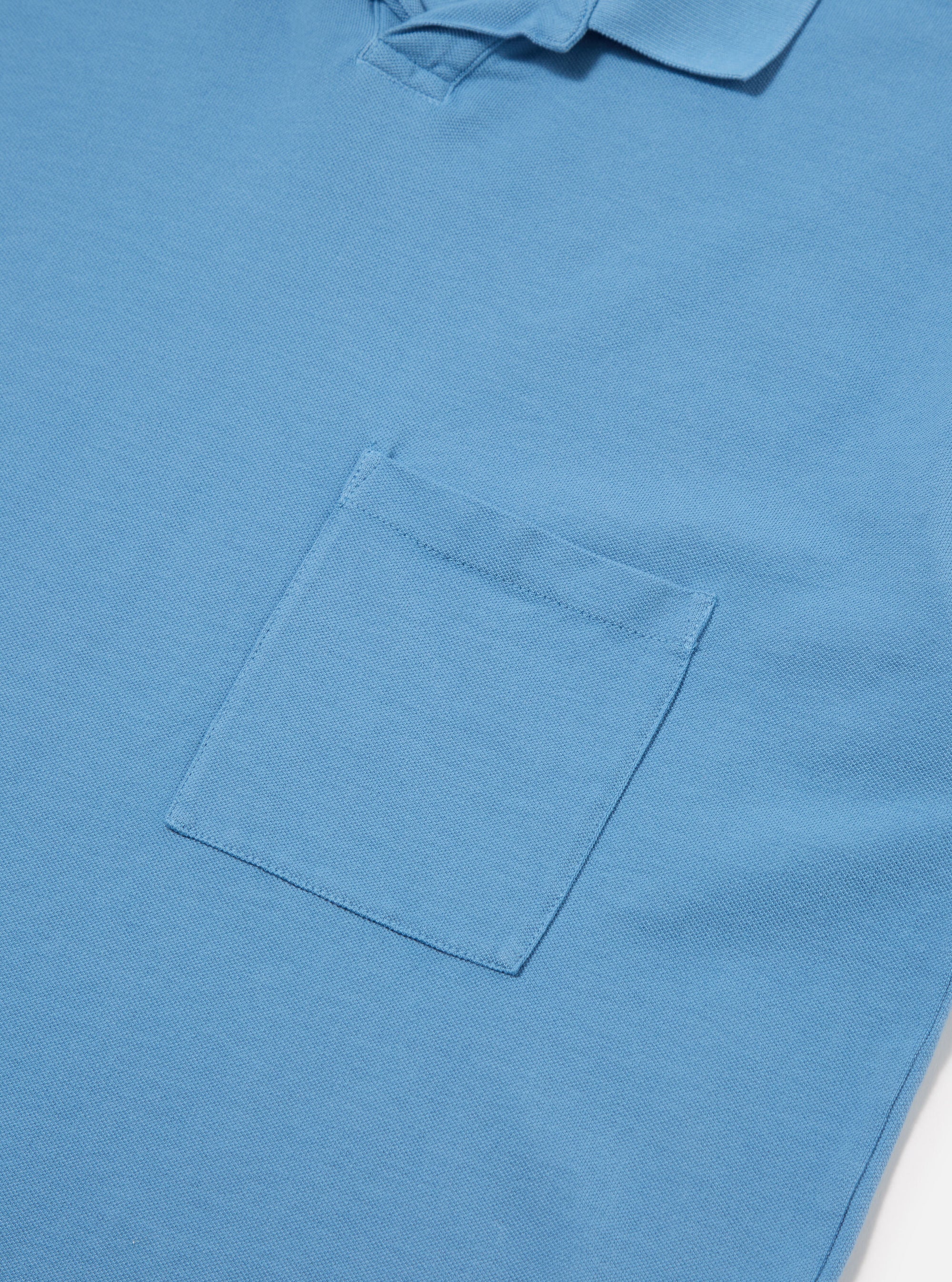 Summer Blue Piquet Vacation Polo