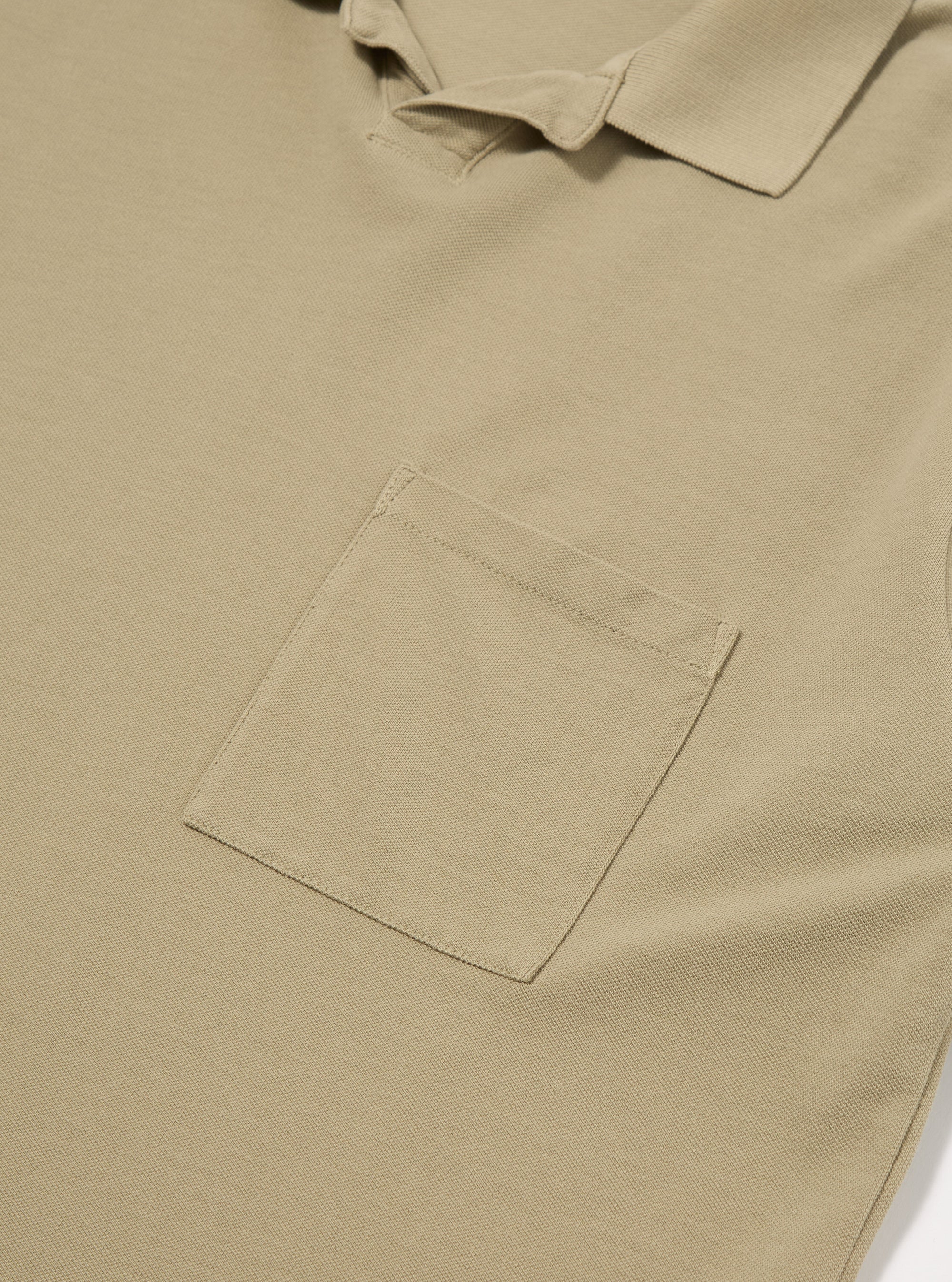 Pale Olive Piquet Vacation Polo
