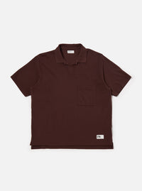 Rich Brown Piquet Vacation Polo