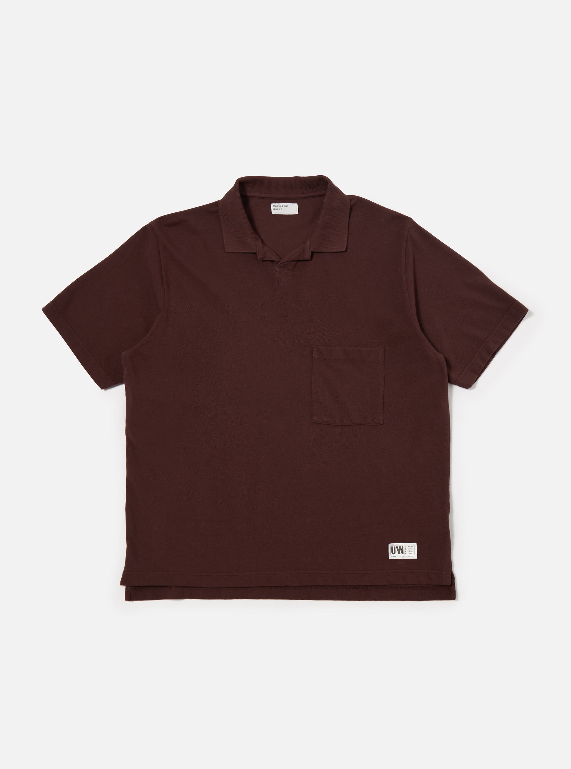 Rich Brown Piquet Vacation Polo