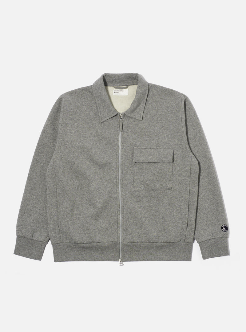 Grey Marl Recycled Cotton Blend Jersey Tyler Jacket