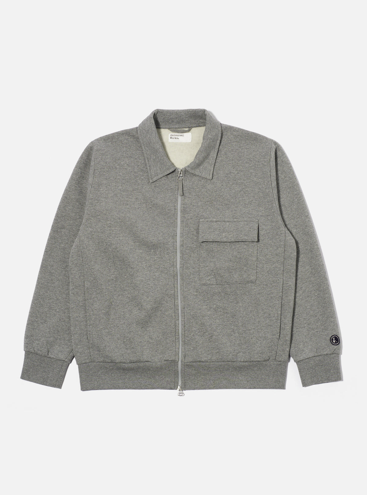 Grey Marl Recycled Cotton Blend Jersey Tyler Jacket