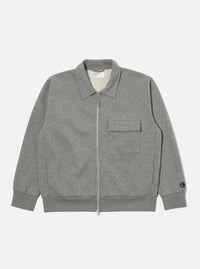Grey Marl Recycled Cotton Blend Jersey Tyler Jacket