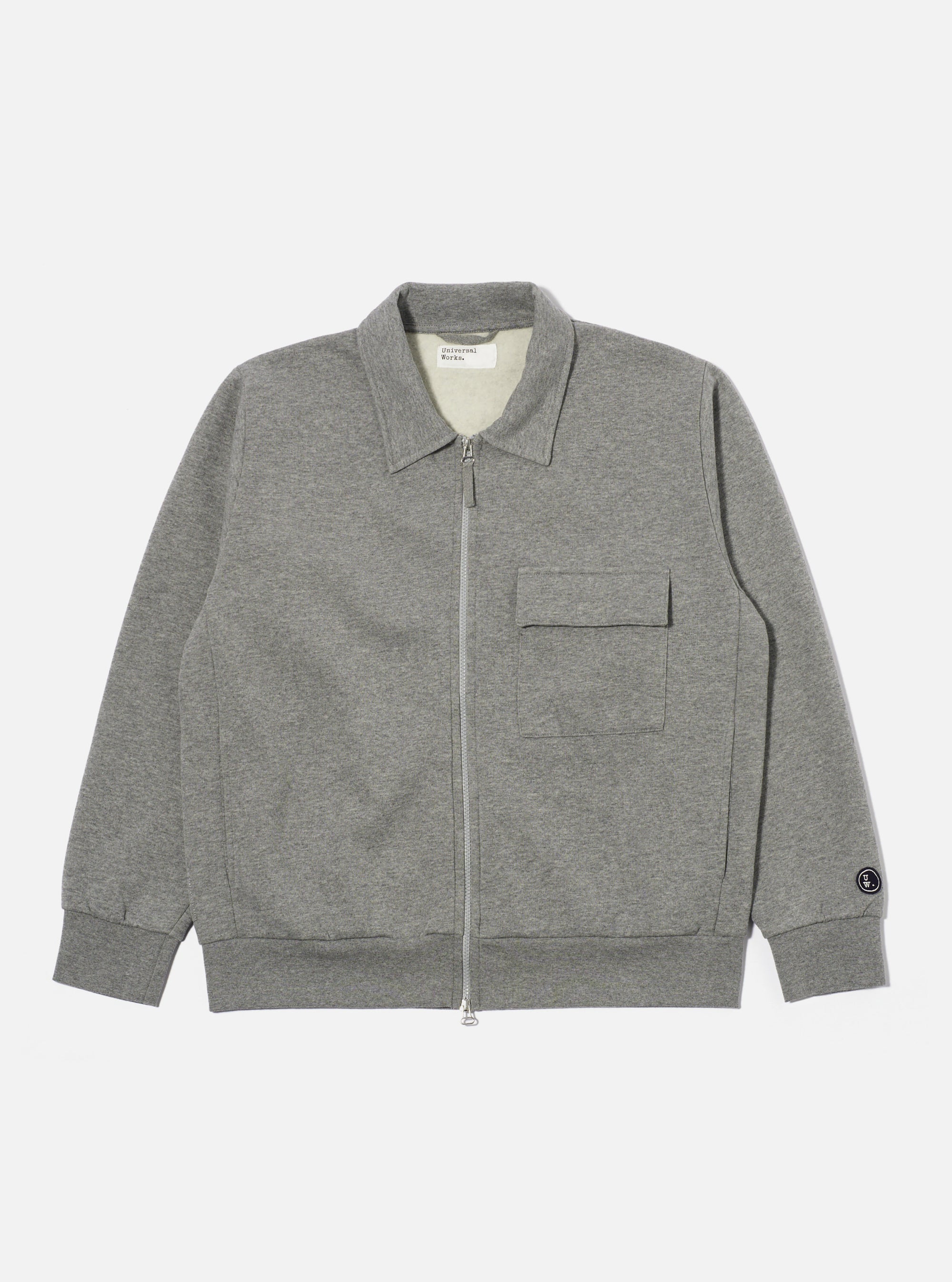 Grey Marl Recycled Cotton Blend Jersey Tyler Jacket