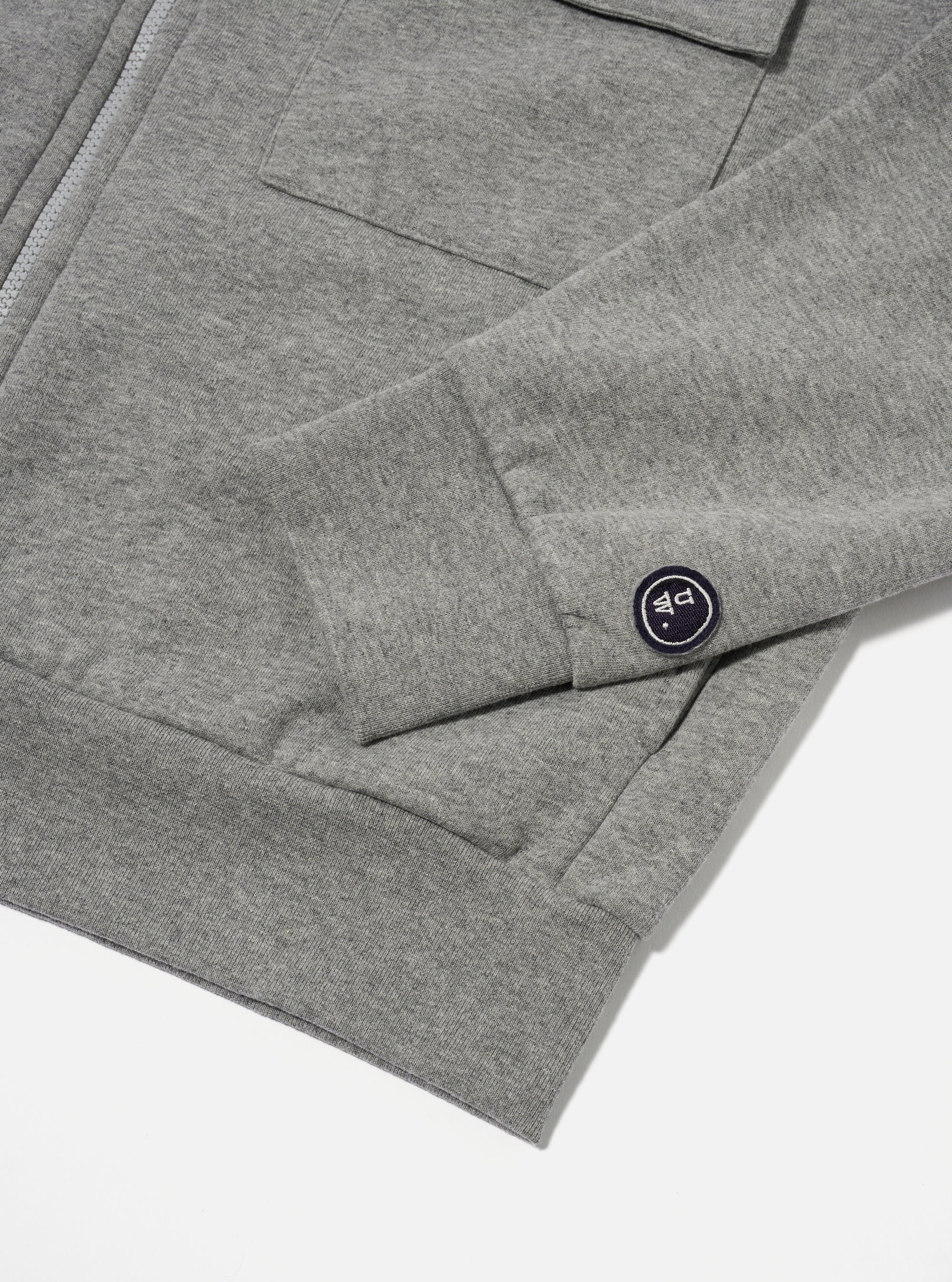 Grey Marl Recycled Cotton Blend Jersey Tyler Jacket