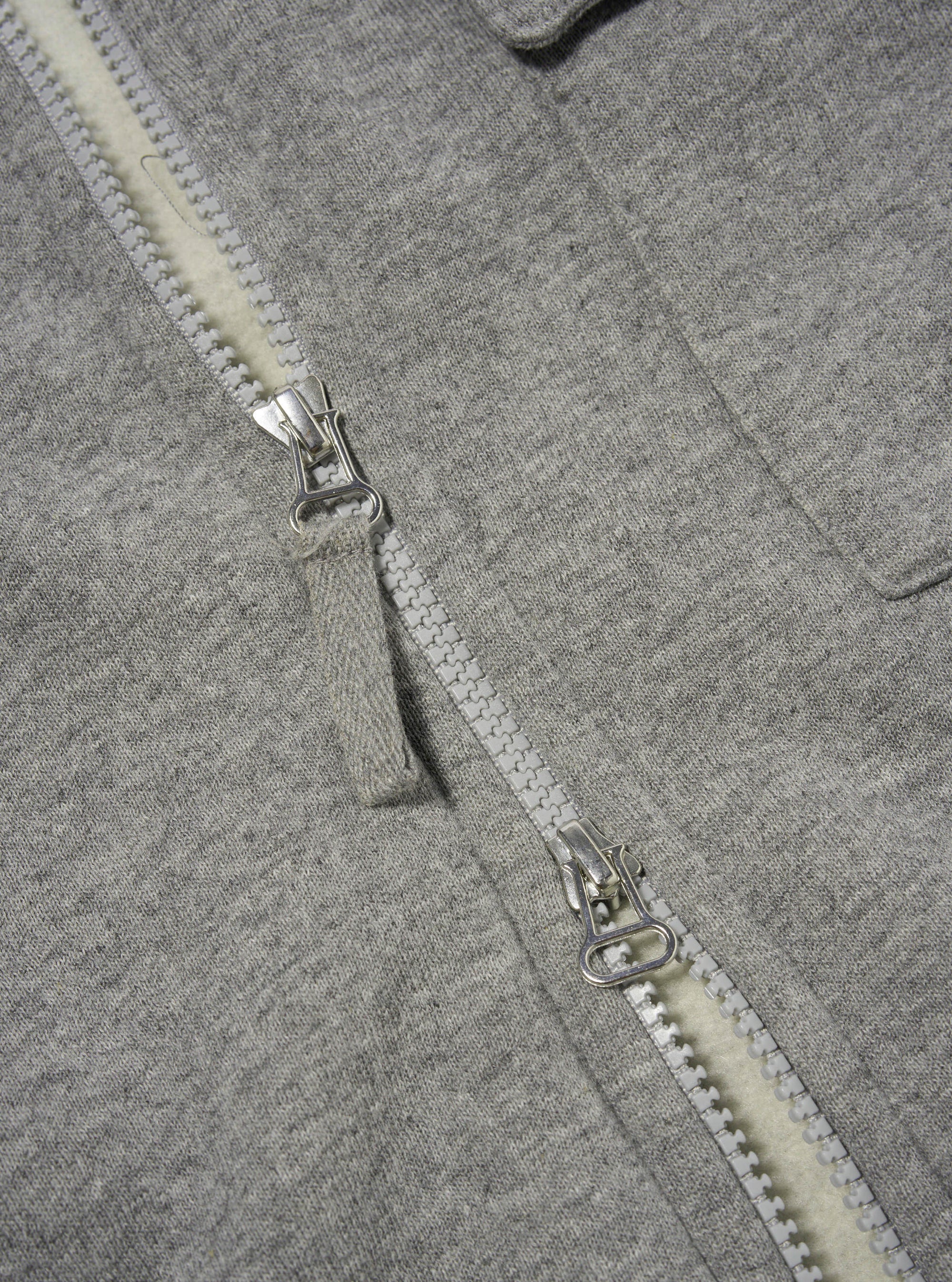 Grey Marl Recycled Cotton Blend Jersey Tyler Jacket