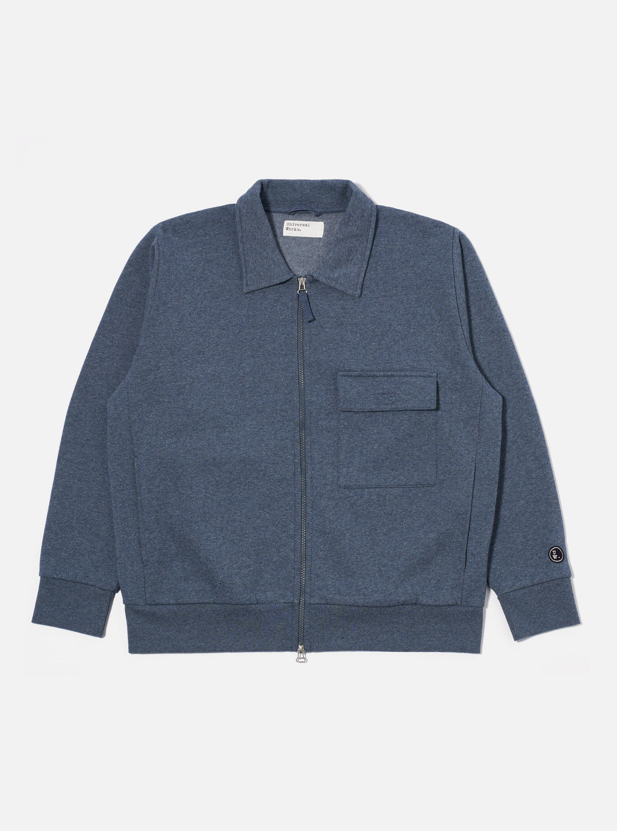 Navy Recycled Cotton Blend Jersey Tyler Jacket