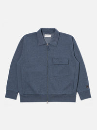Navy Recycled Cotton Blend Jersey Tyler Jacket