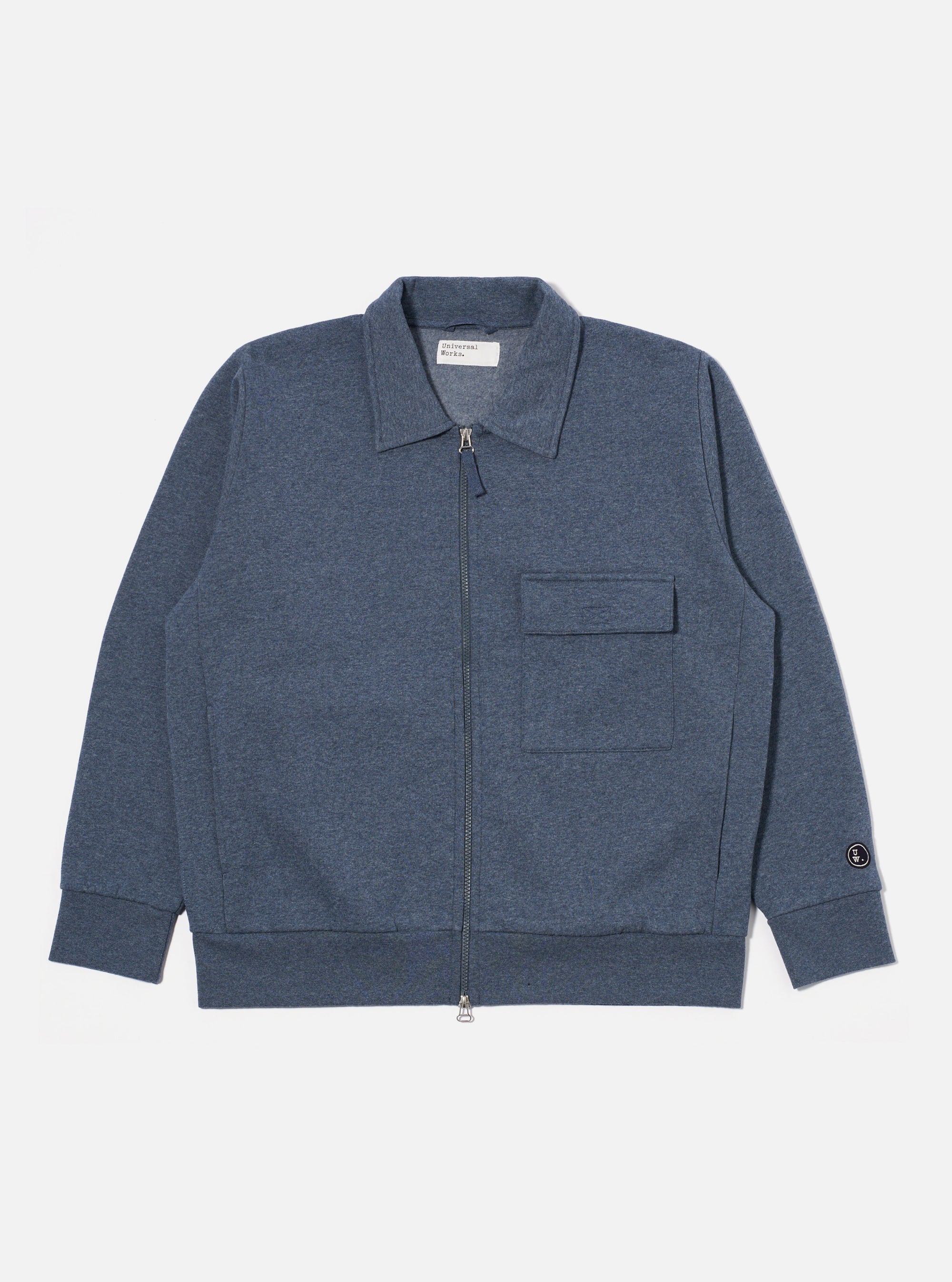 Navy Recycled Cotton Blend Jersey Tyler Jacket