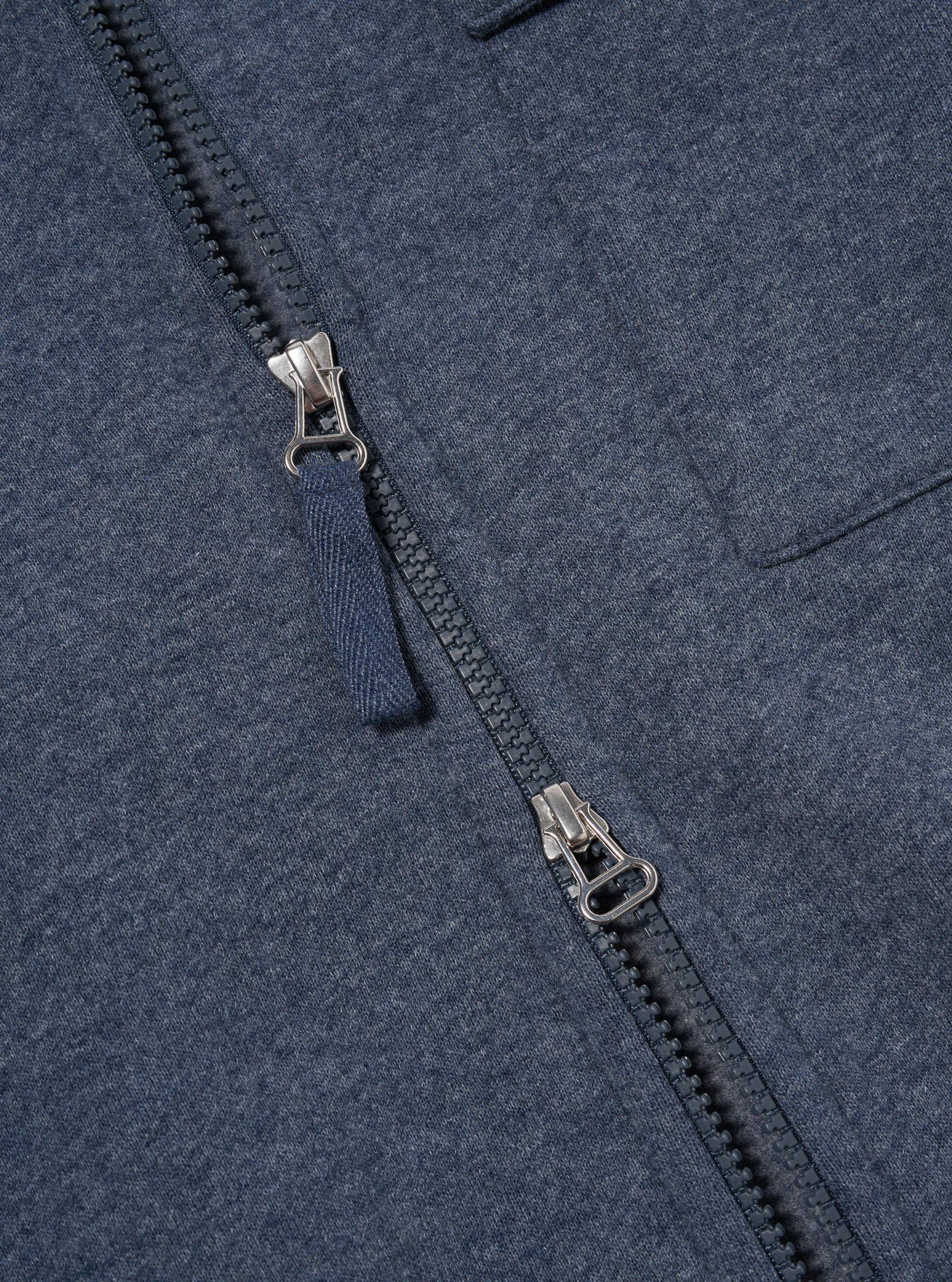 Navy Recycled Cotton Blend Jersey Tyler Jacket