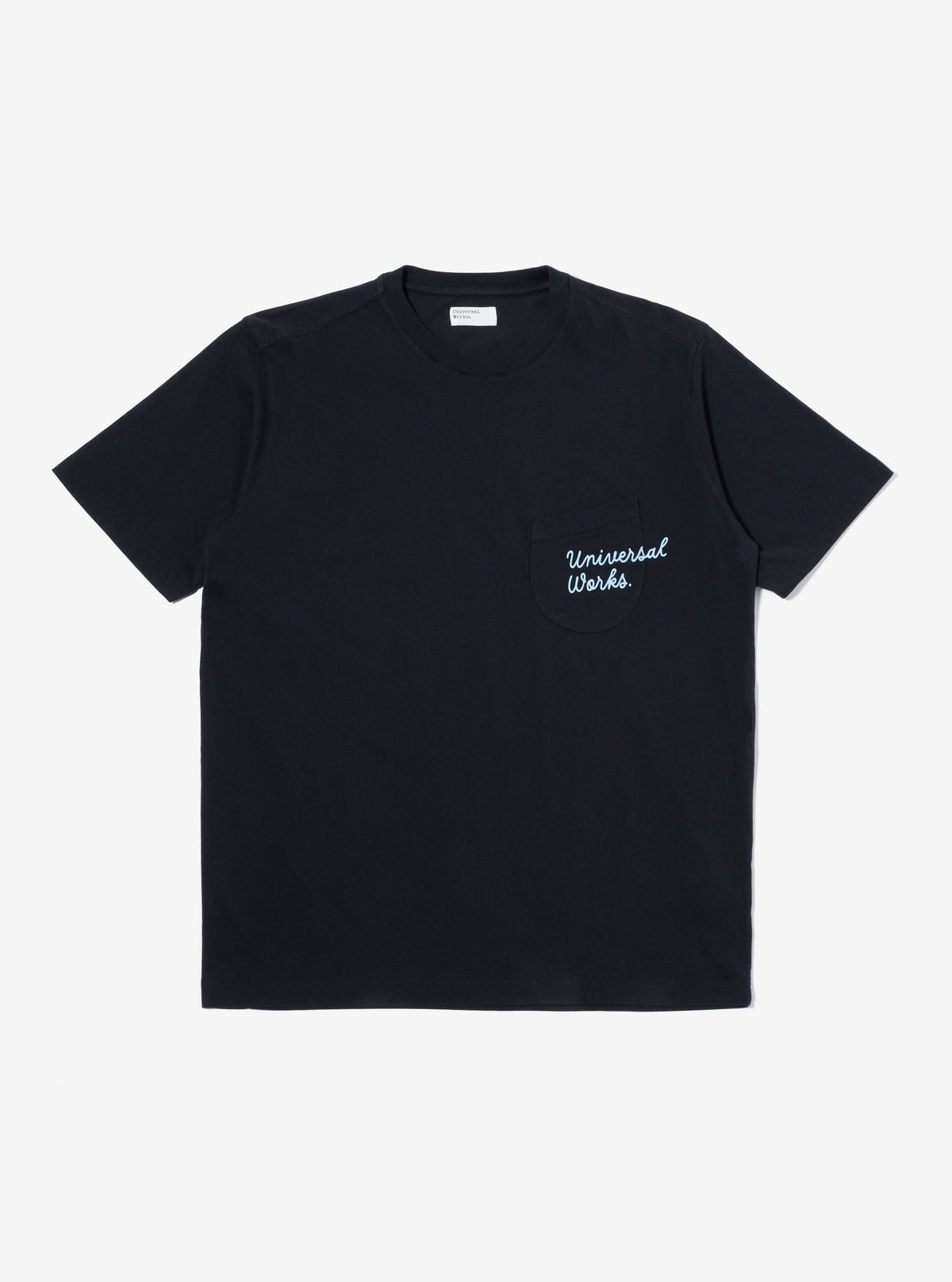 Black Organic Jersey Print Pocket Tee
