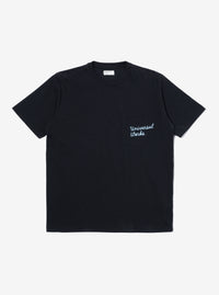 Black Organic Jersey Print Pocket Tee