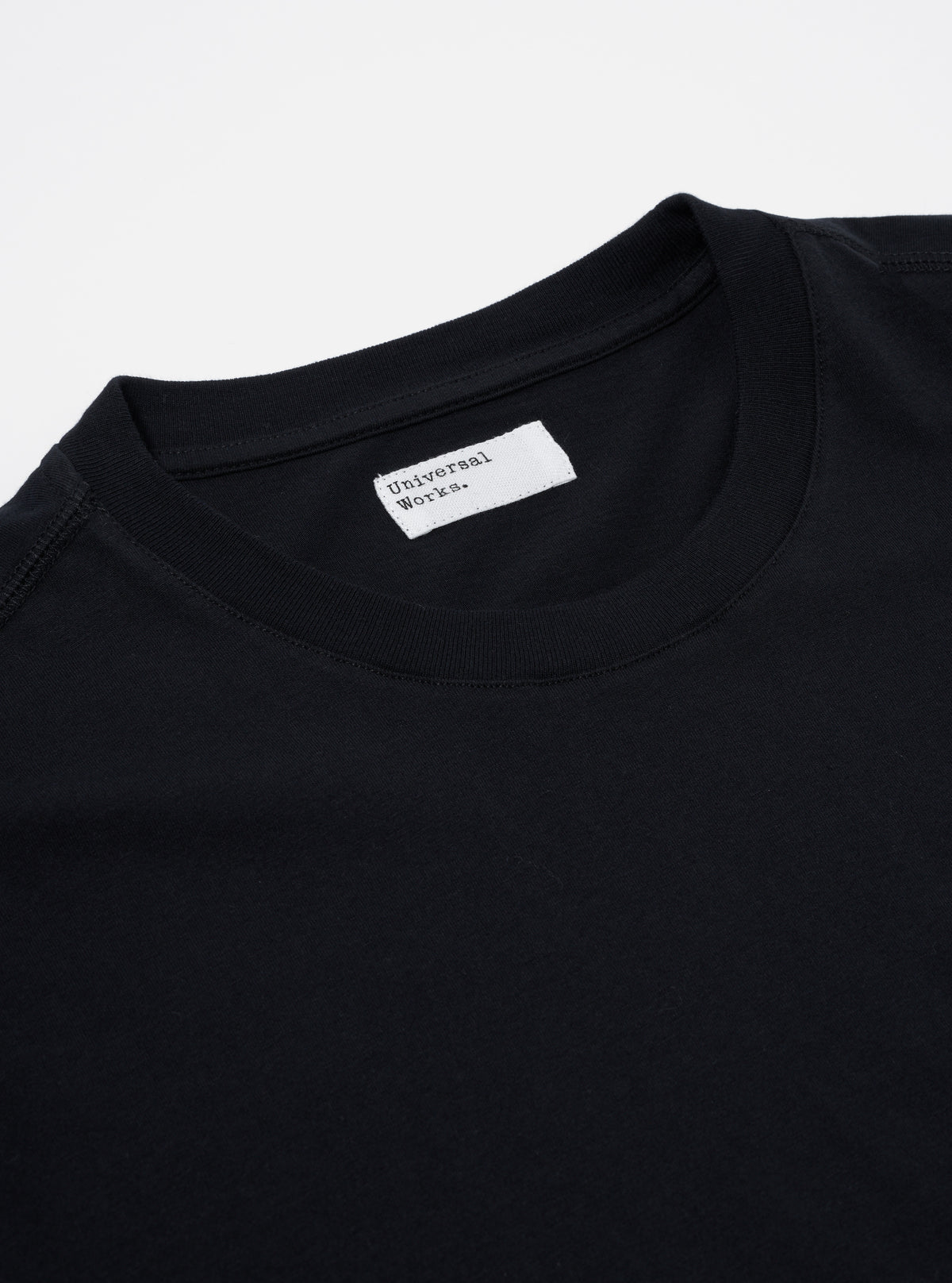 Black Organic Jersey Print Pocket Tee