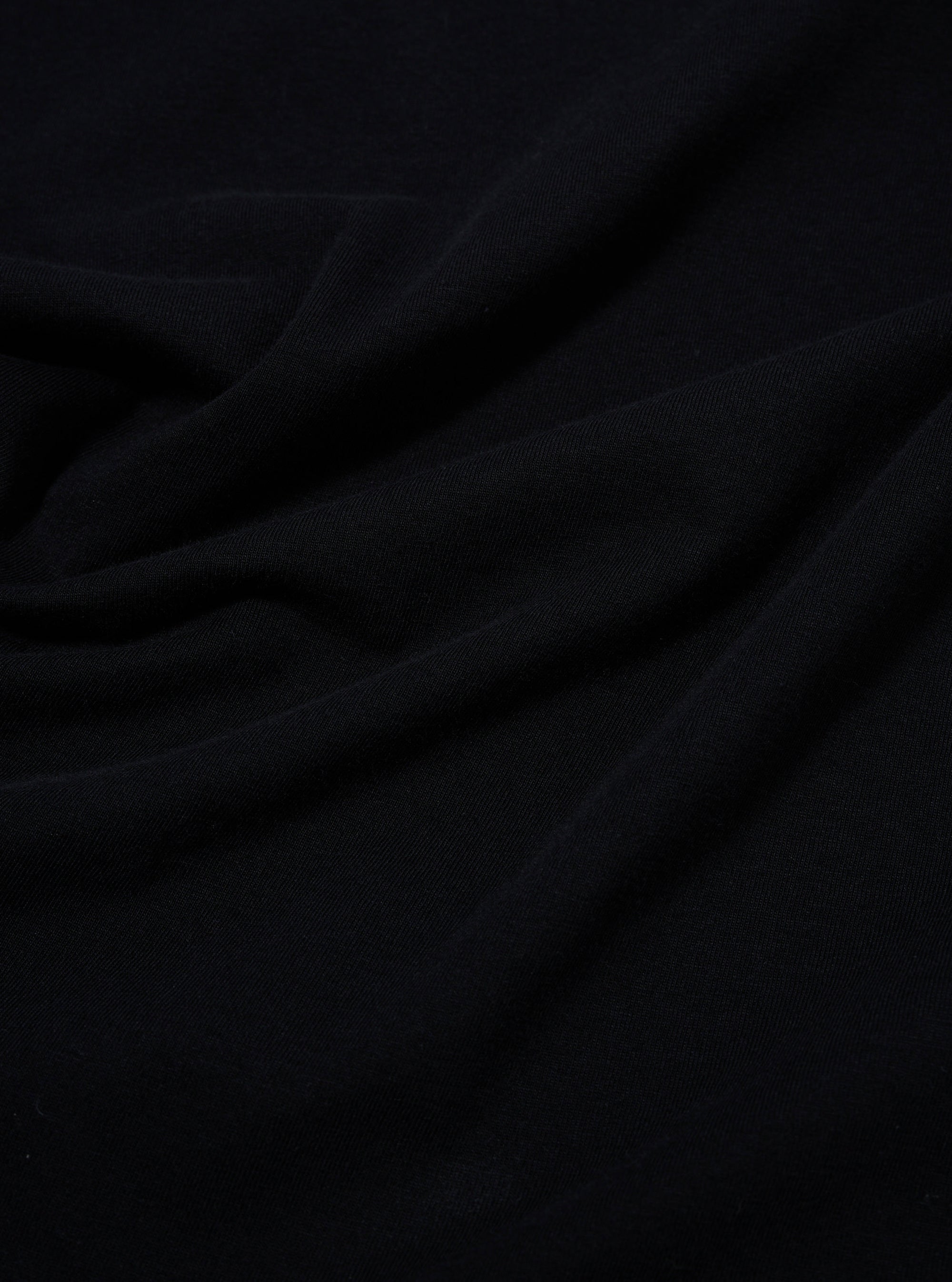 Black Organic Jersey Print Pocket Tee