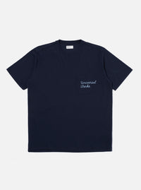 Bright Navy Organic Jersey Print Pocket Tee