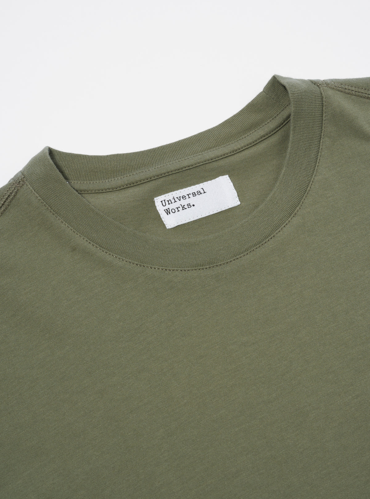 Olive Organic Jersey Print Pocket Tee