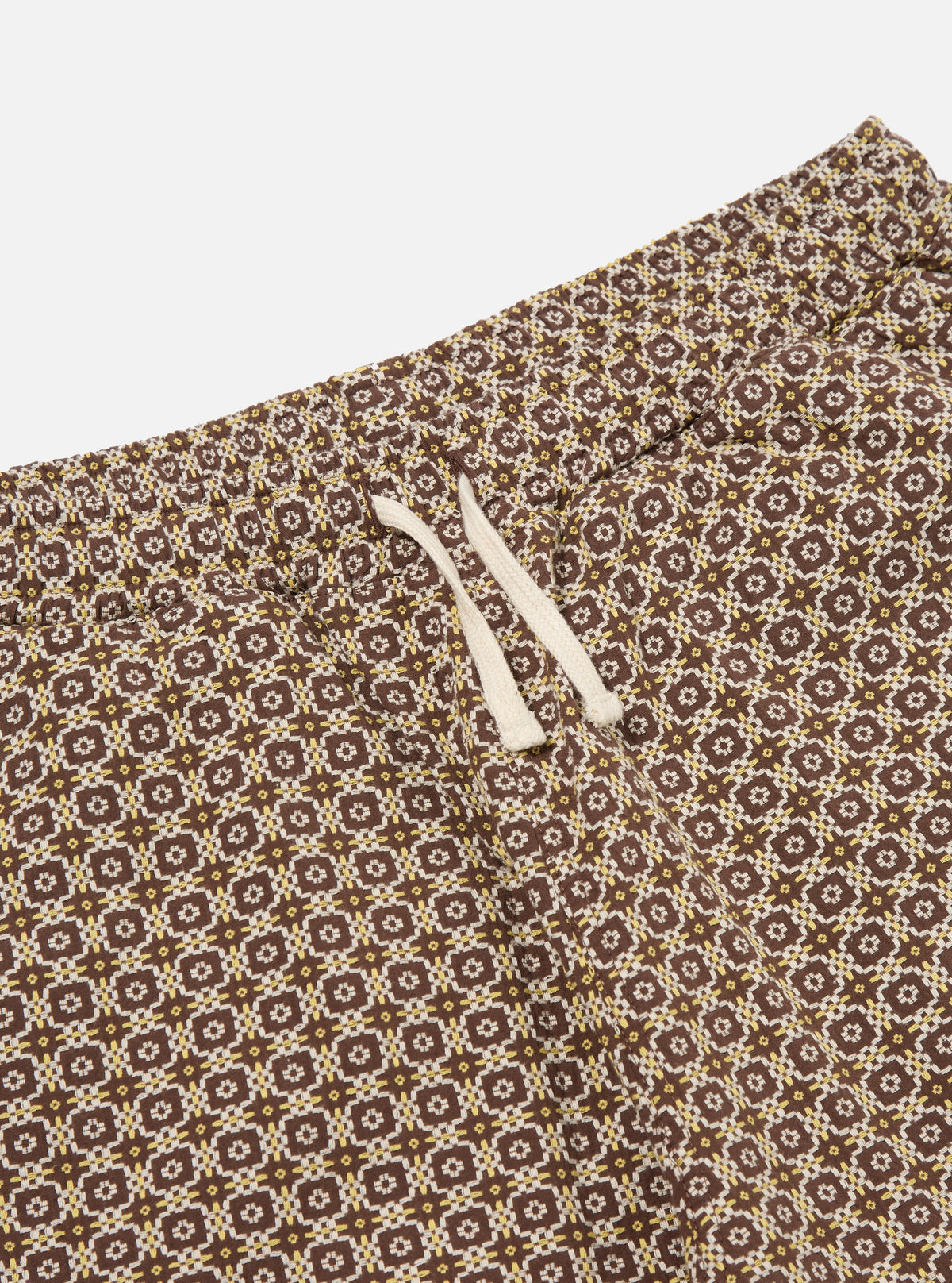 Brown Tile 1 Cotton Simple Short