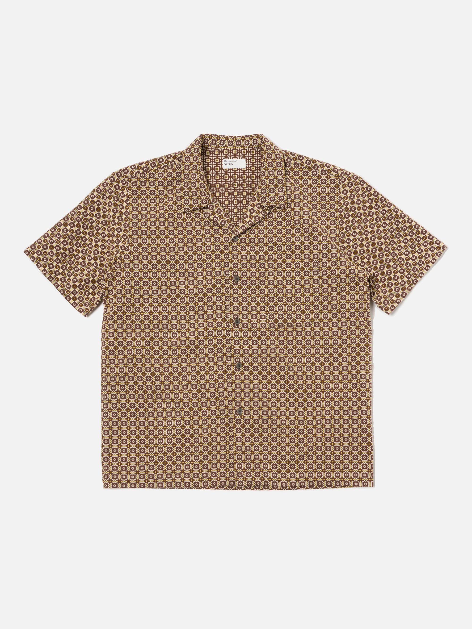 Brown Tile 1 Cotton Road Shirt