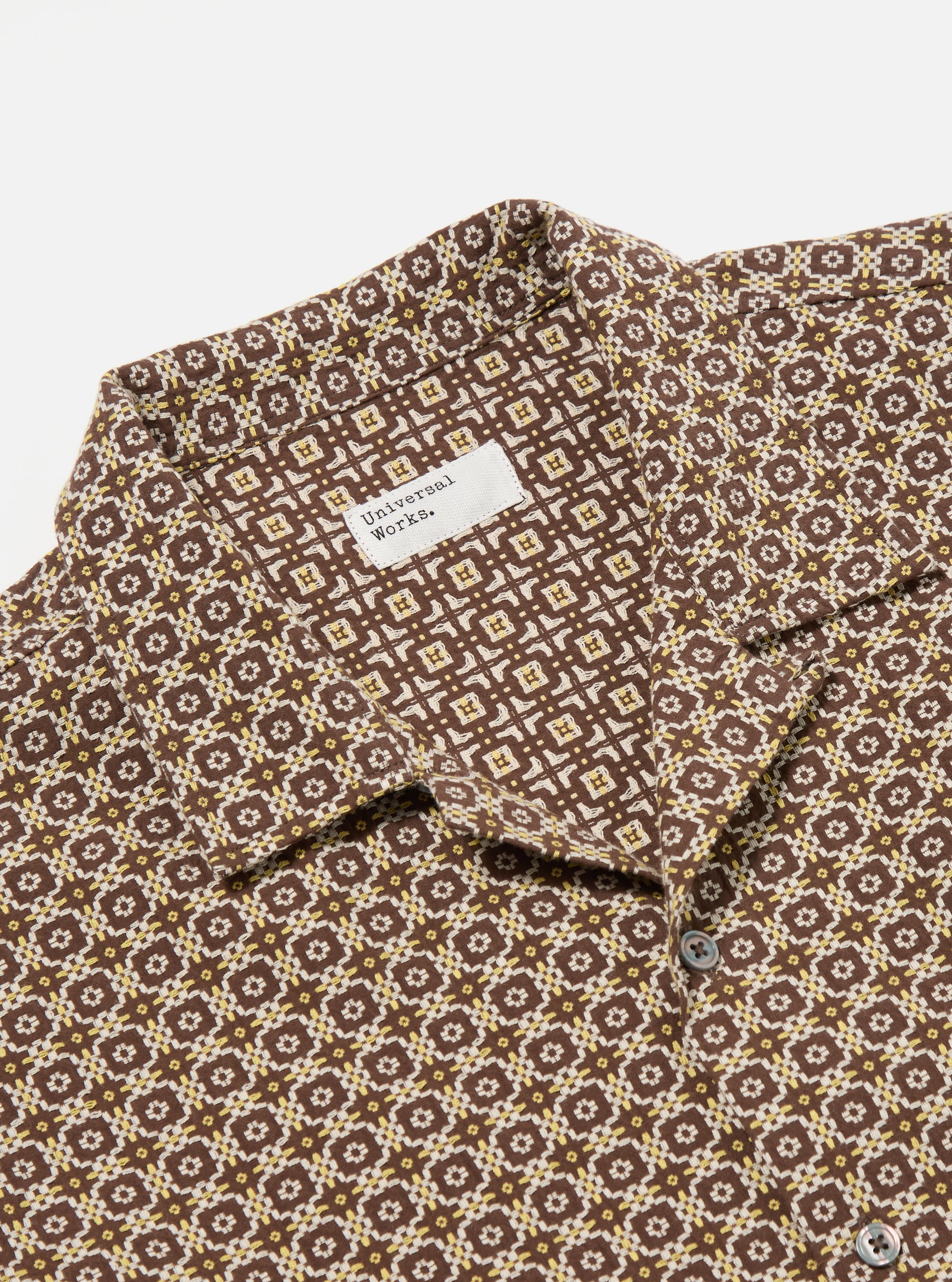 Brown Tile 1 Cotton Road Shirt