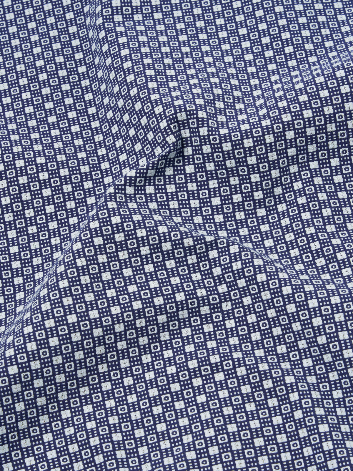 Navy Tile 3 Cotton Simple Short