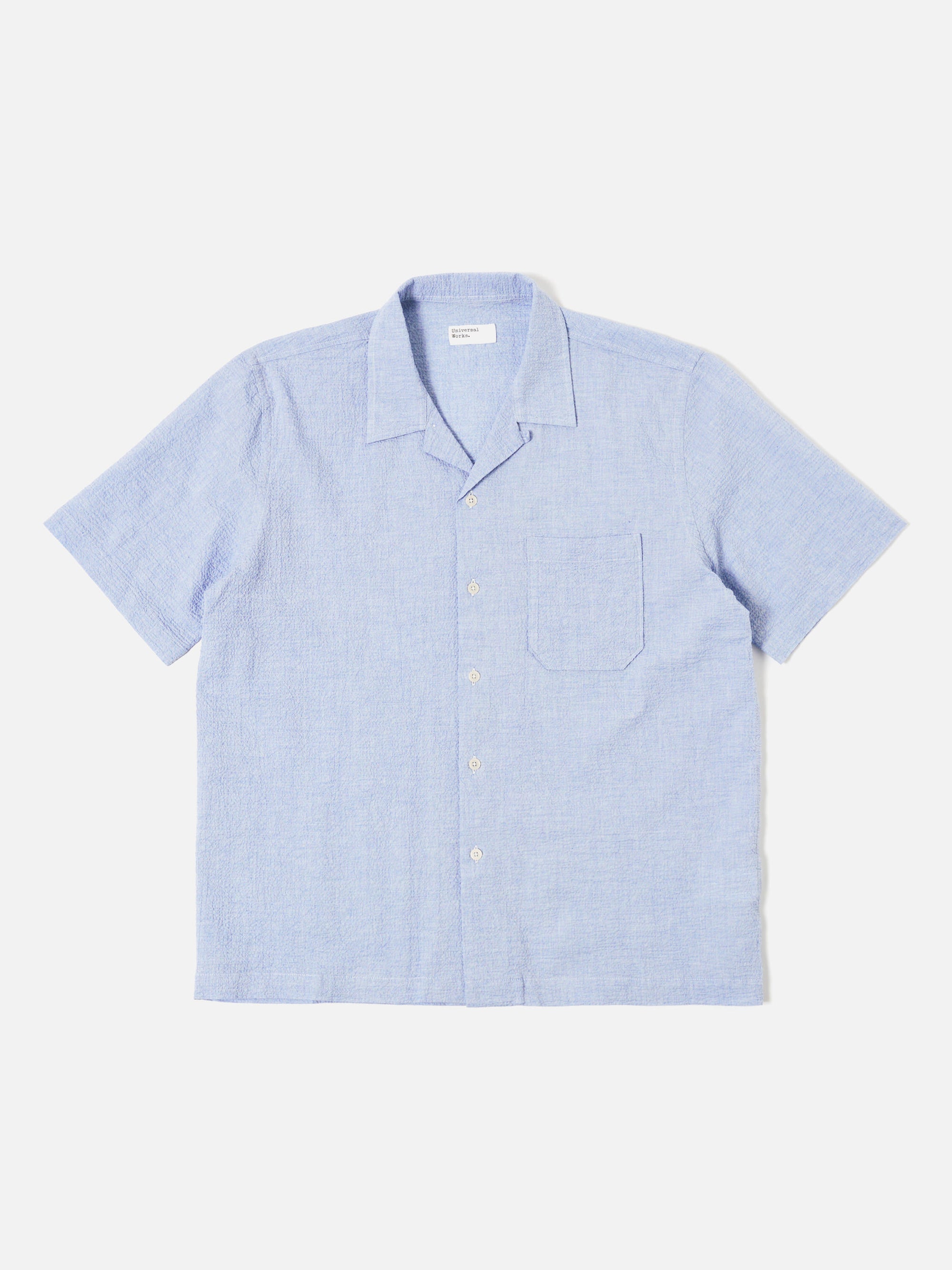 Pale Blue Seersucker Road Shirt