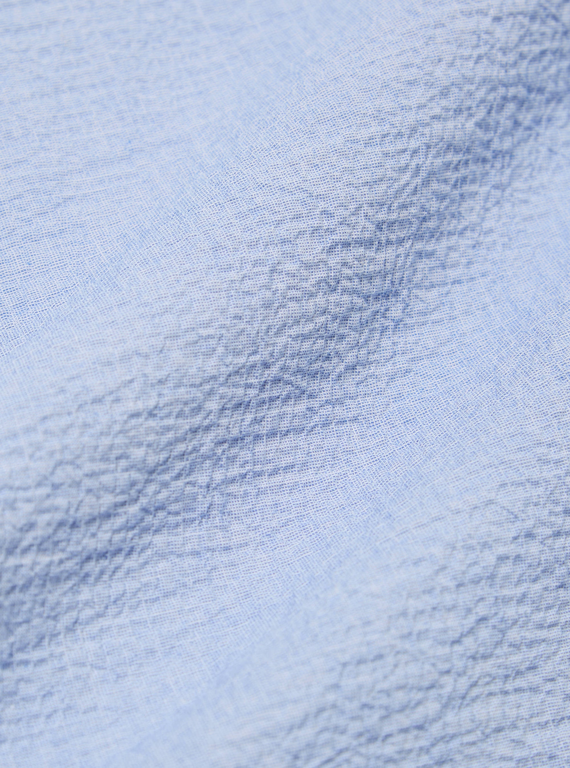 Pale Blue Seersucker Road Shirt
