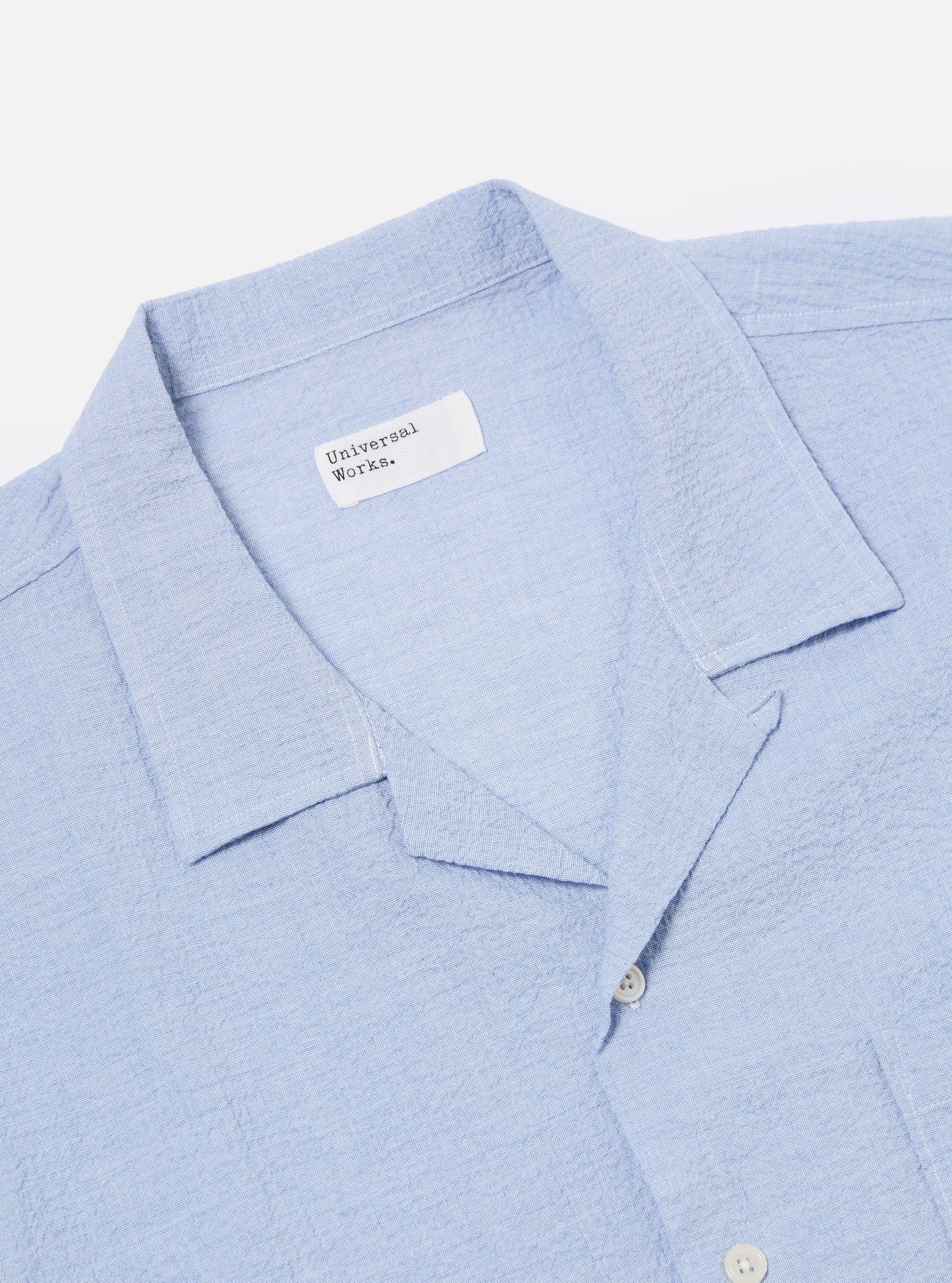 Pale Blue Seersucker Road Shirt