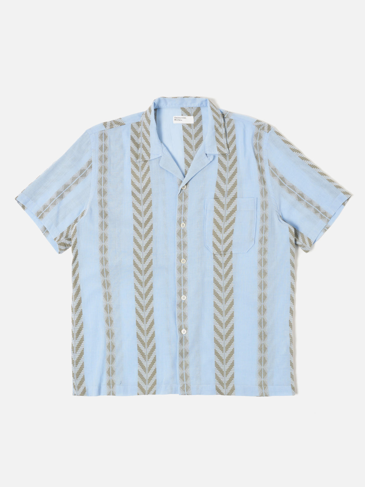 Pale Blue Hendrix Beach Stripe Road Shirt