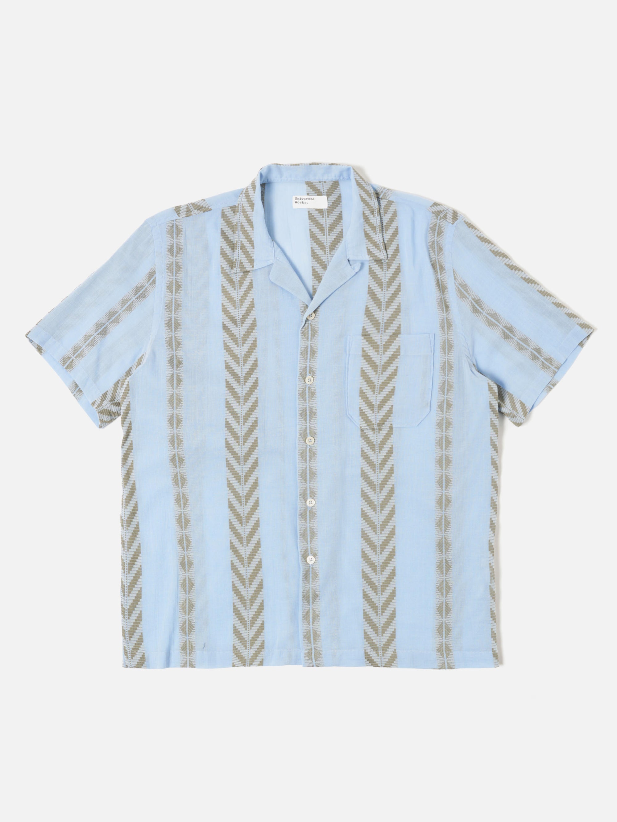 Pale Blue Hendrix Beach Stripe Road Shirt
