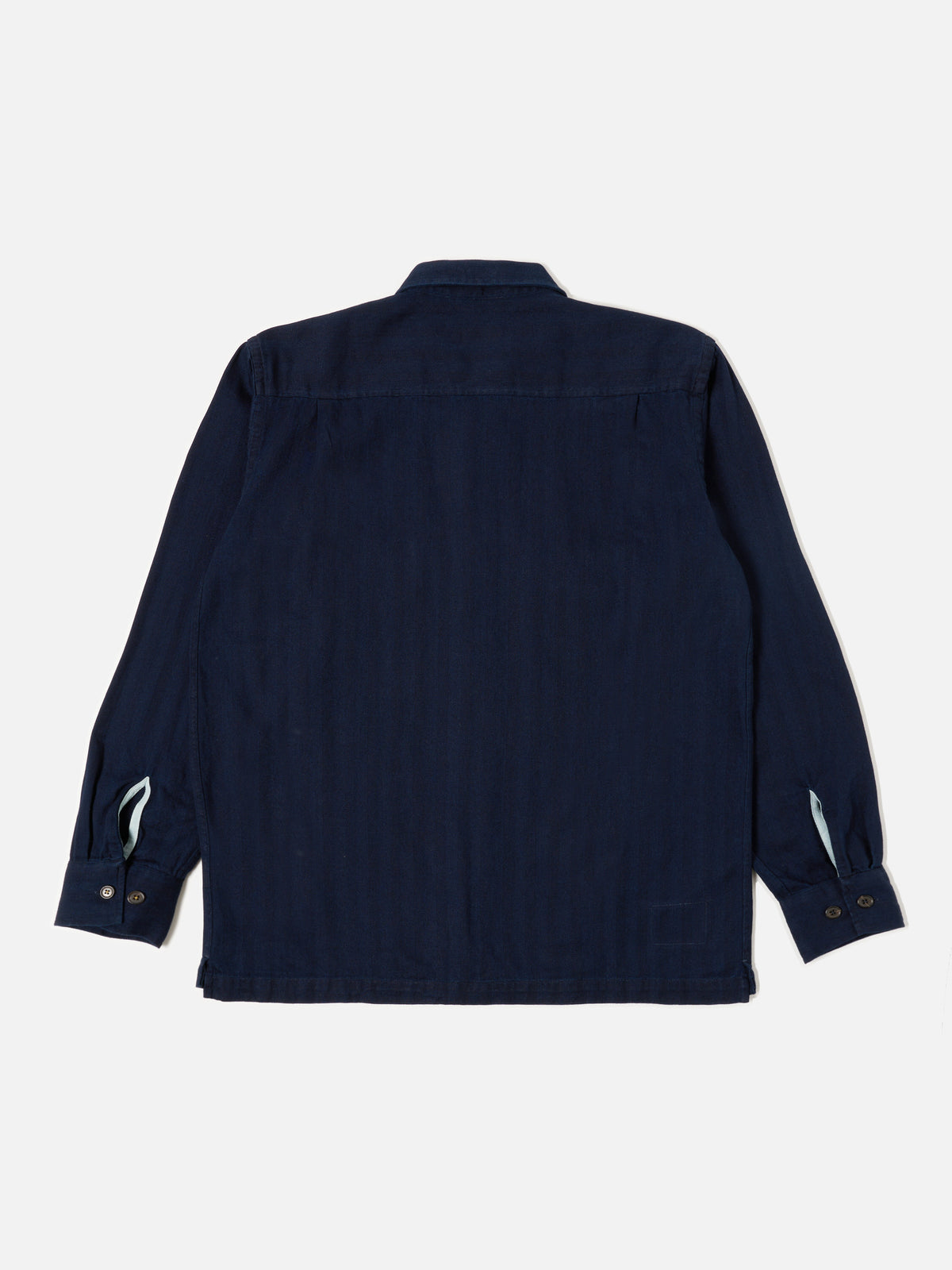 Indigo Herringbone Denim L/S Utility Shirt