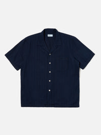 Indigo Herringbone Denim Road Shirt