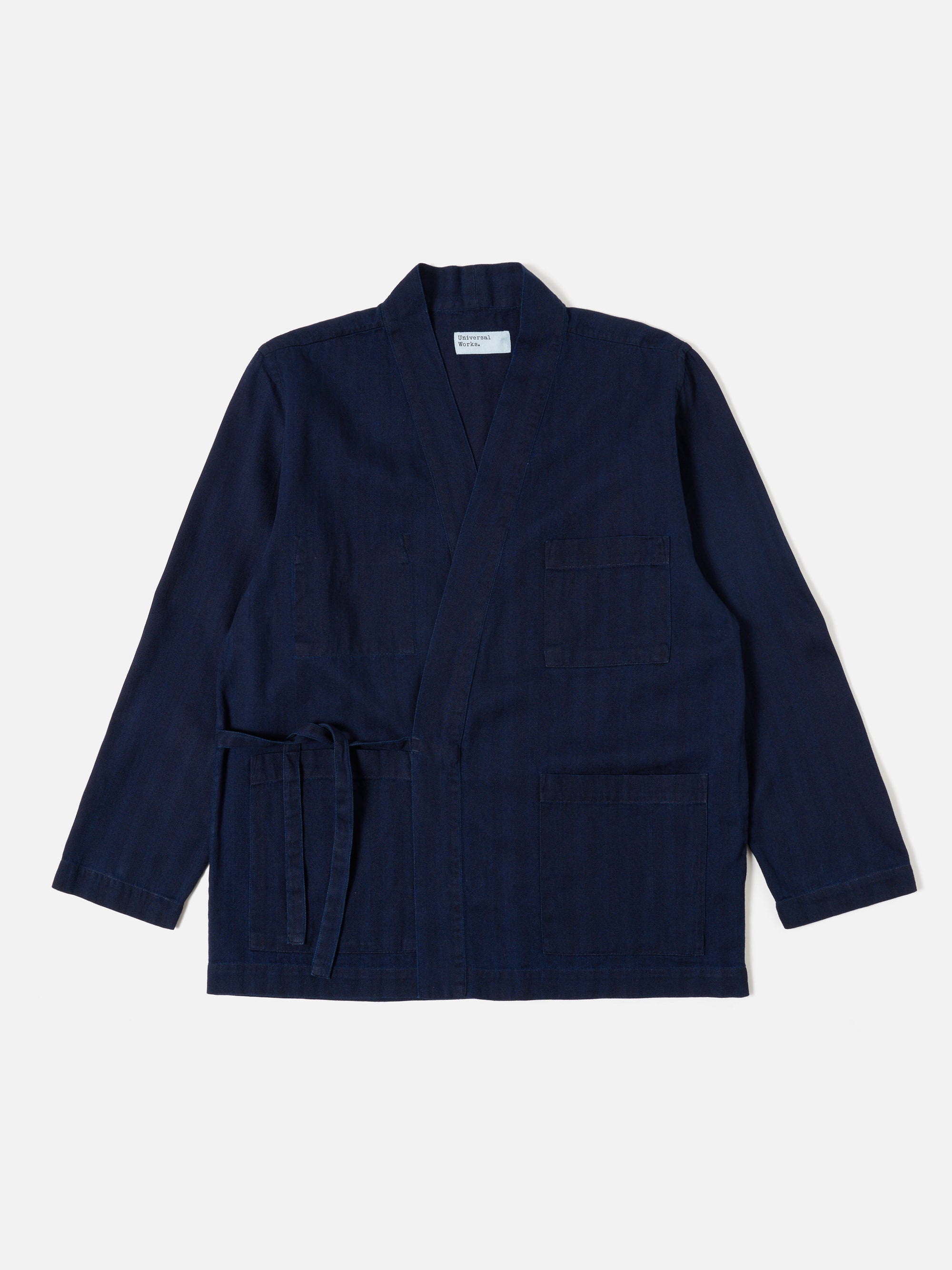 Indigo Herringbone Denim Kyoto Work Jacket