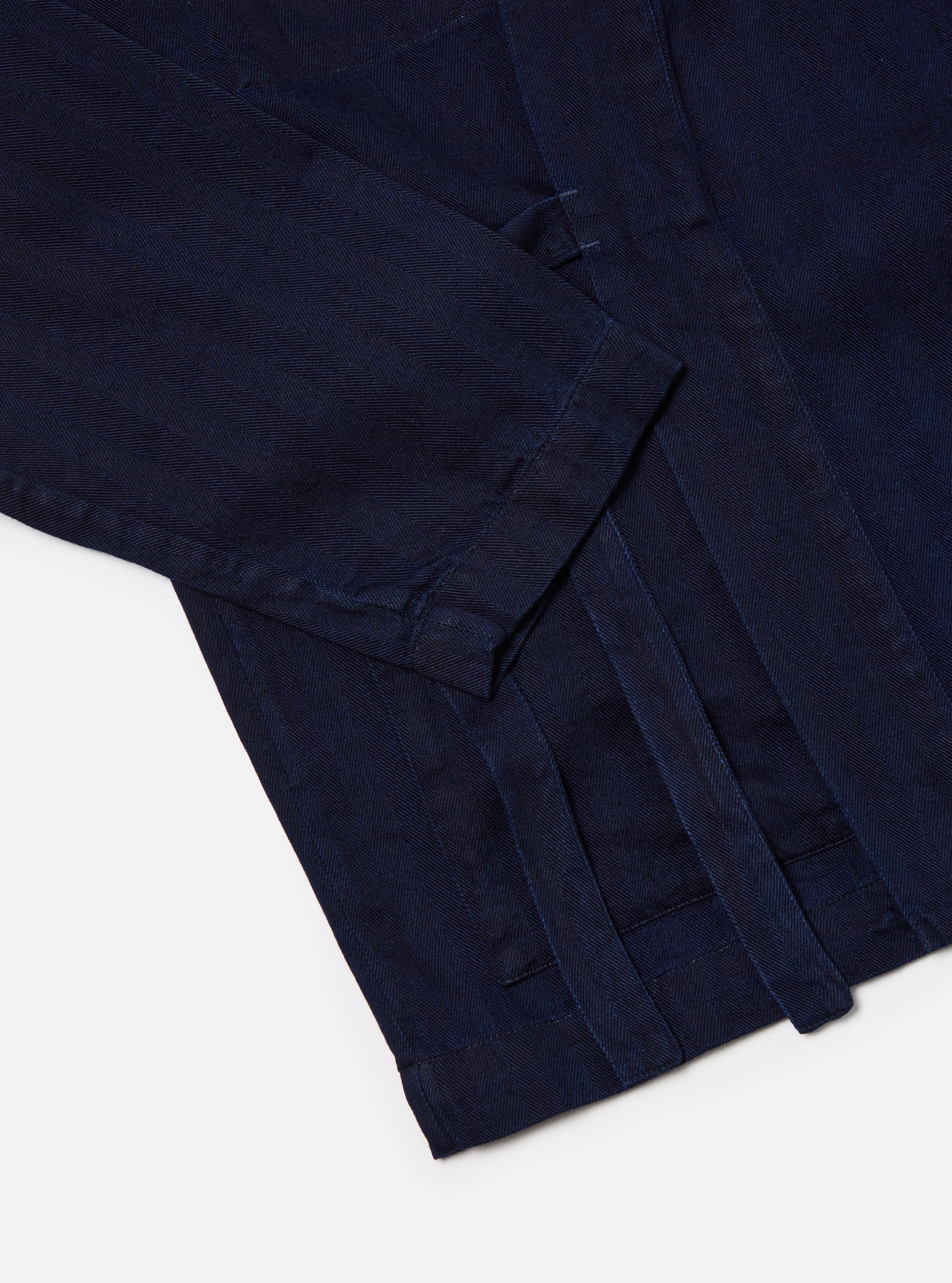 Indigo Herringbone Denim Kyoto Work Jacket