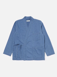 Washed Indigo Herringbone Denim Kyoto Work Jacket