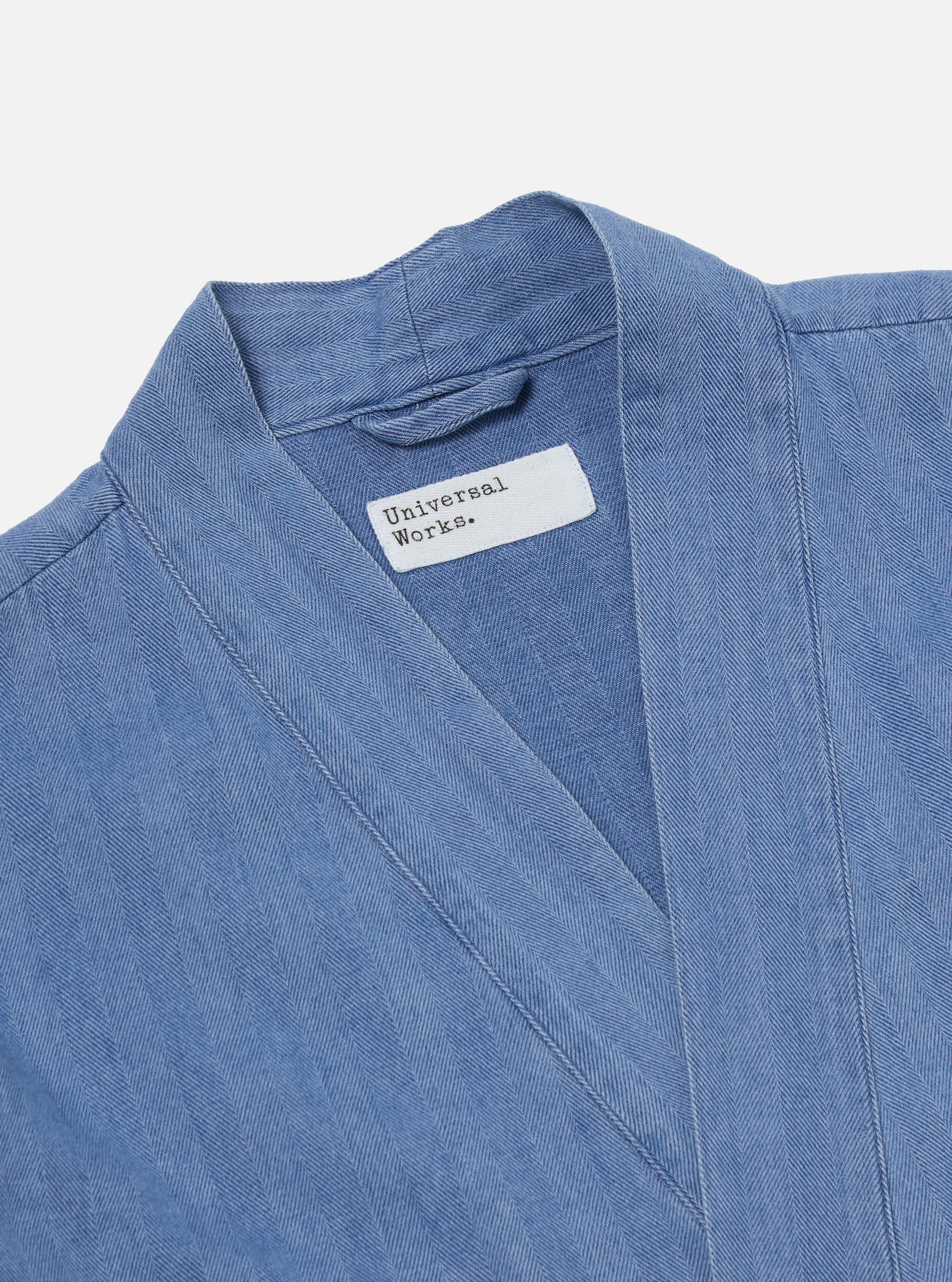 Washed Indigo Herringbone Denim Kyoto Work Jacket